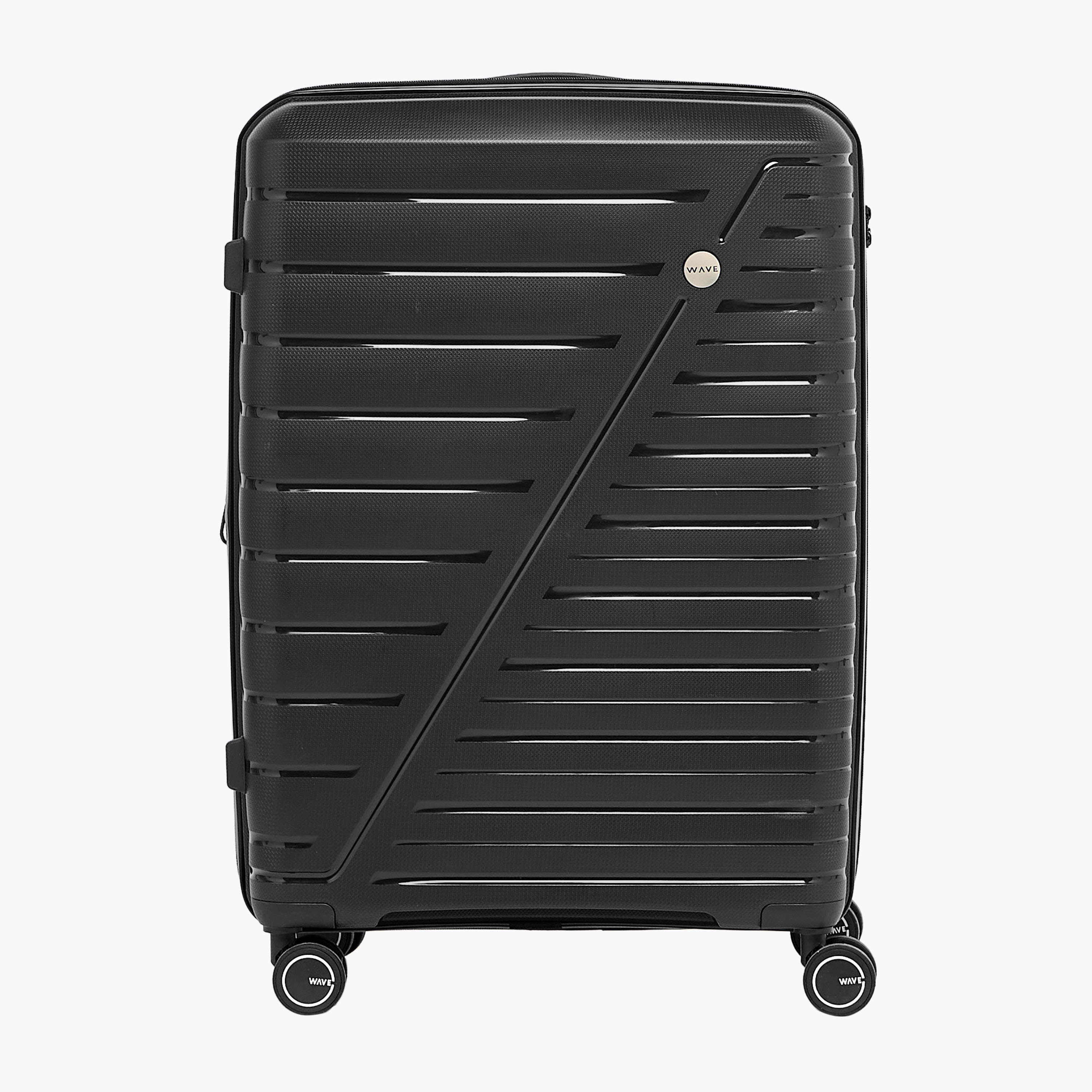 WAVE 3-Piece Textured Hardcase Luggage Trolley Set with Retractable Handle-travel-luggagesandbags-luggage-image-3