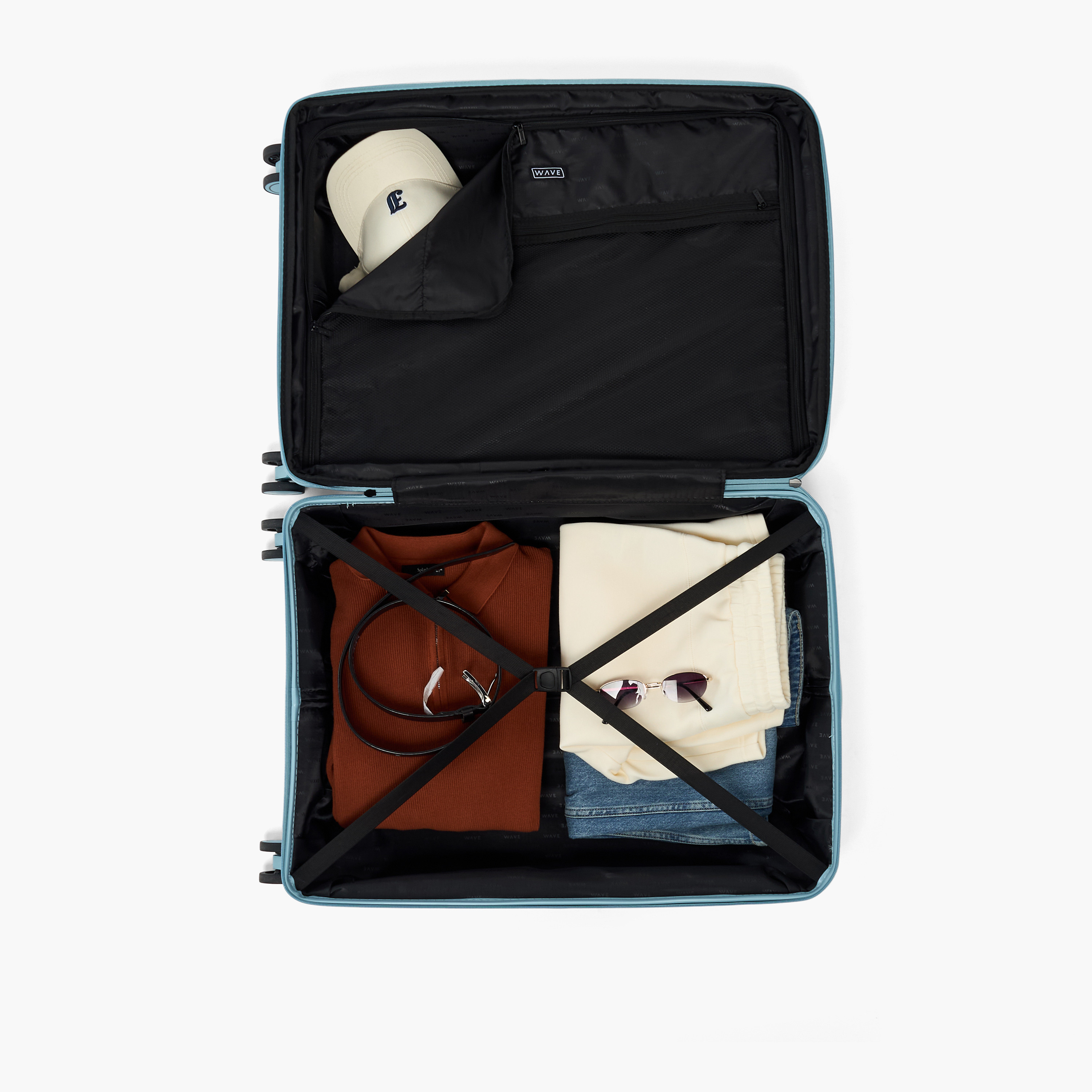 شنطة ترولي صلبة بارزة الملمس ومقبض قابل للسحب من ويف - طقم 3 قطع-travel-luggagesandbags-luggage-image-11