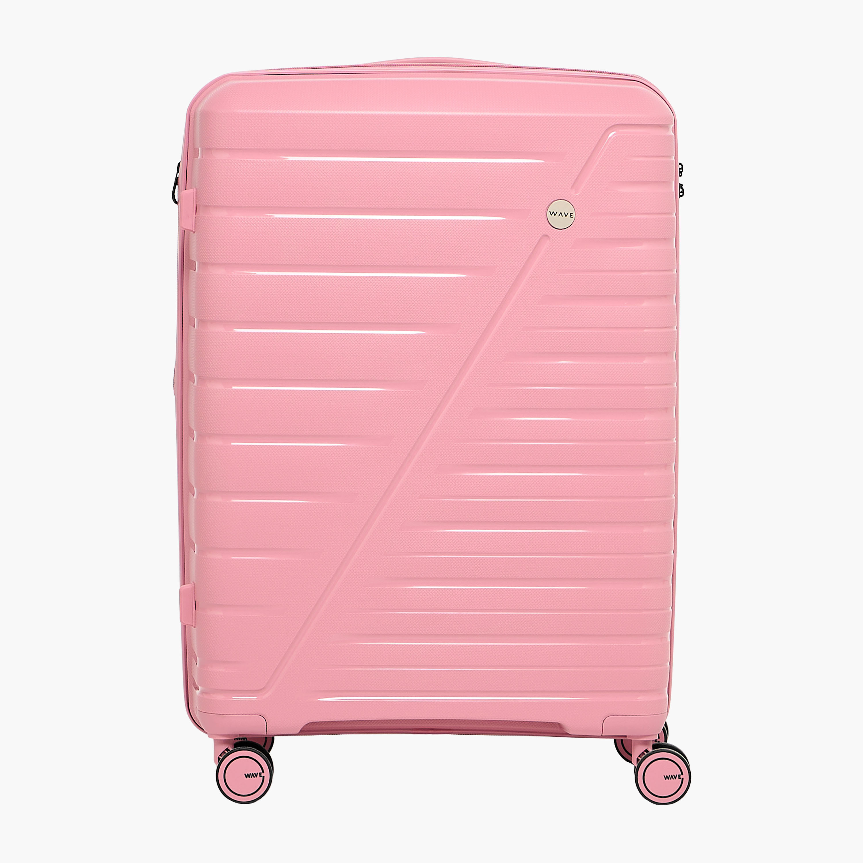 WAVE 3-Piece Textured Hardcase Luggage Trolley Set with Retractable Handle-travel-luggagesandbags-luggage-image-3
