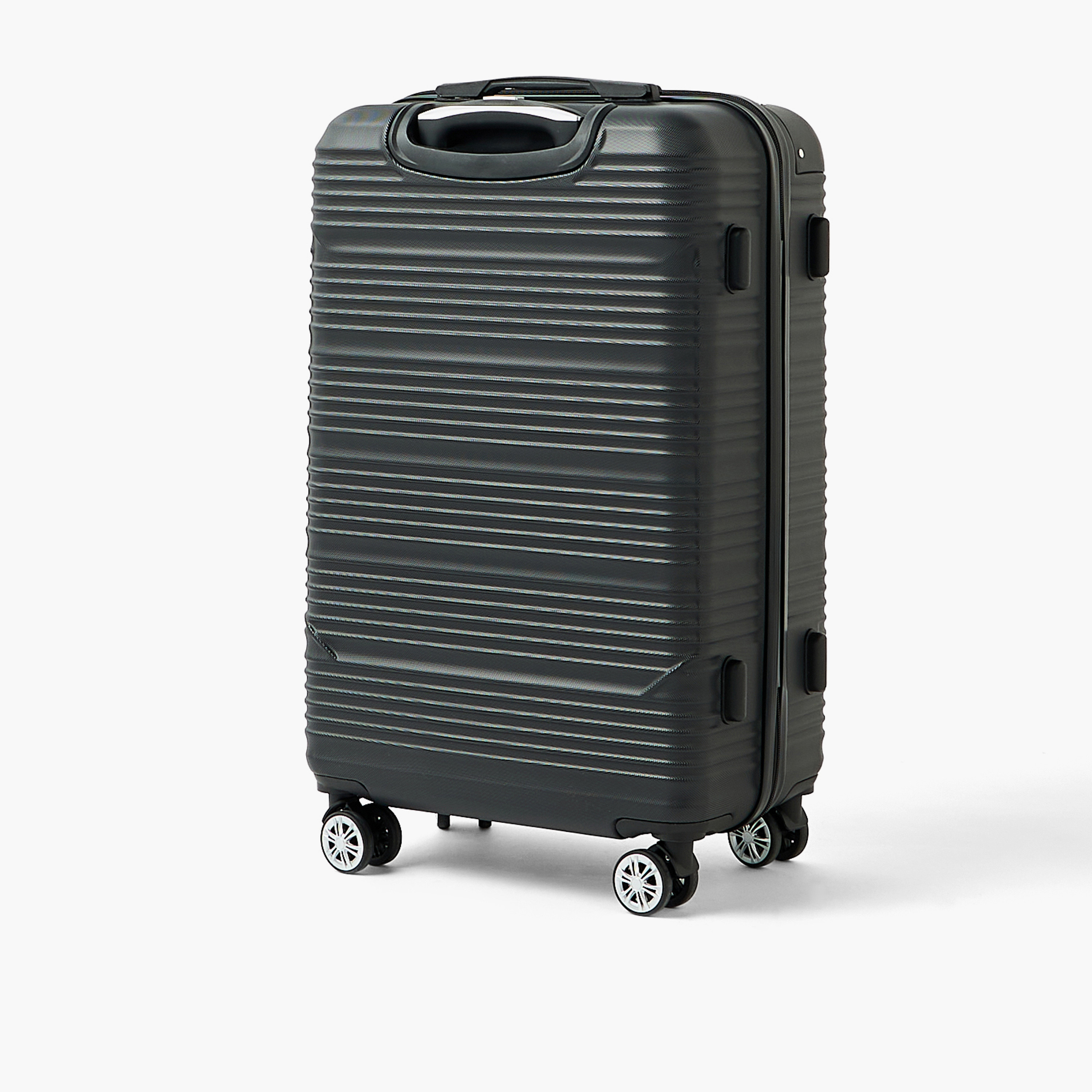WAVE Textured Hardcase Luggage Trolley with Retractable Handle - 20 inches Cabin Bag-travel-luggagesandbags-luggage-image-3