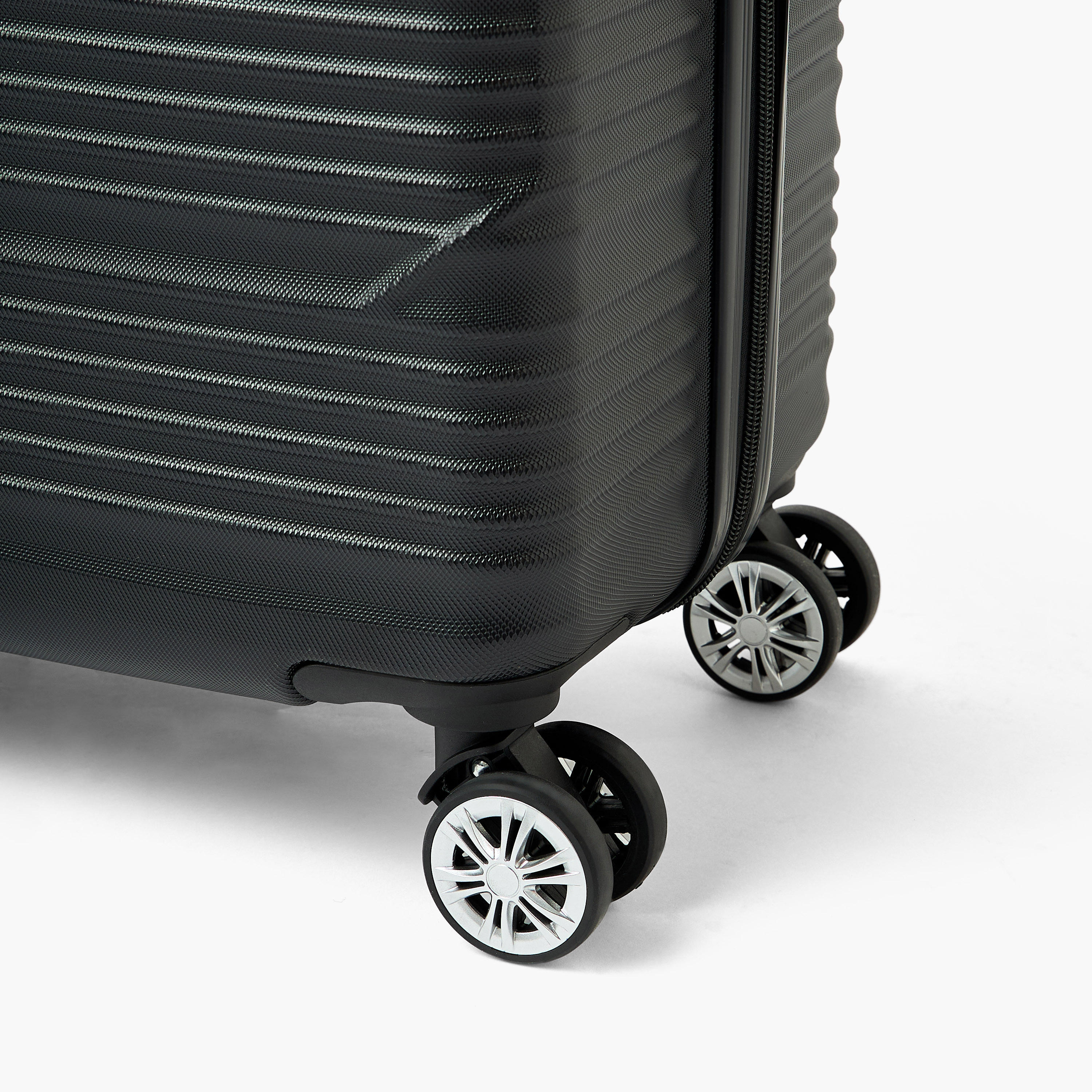 WAVE Textured Hardcase Luggage Trolley with Retractable Handle - 20 inches Cabin Bag-travel-luggagesandbags-luggage-image-7