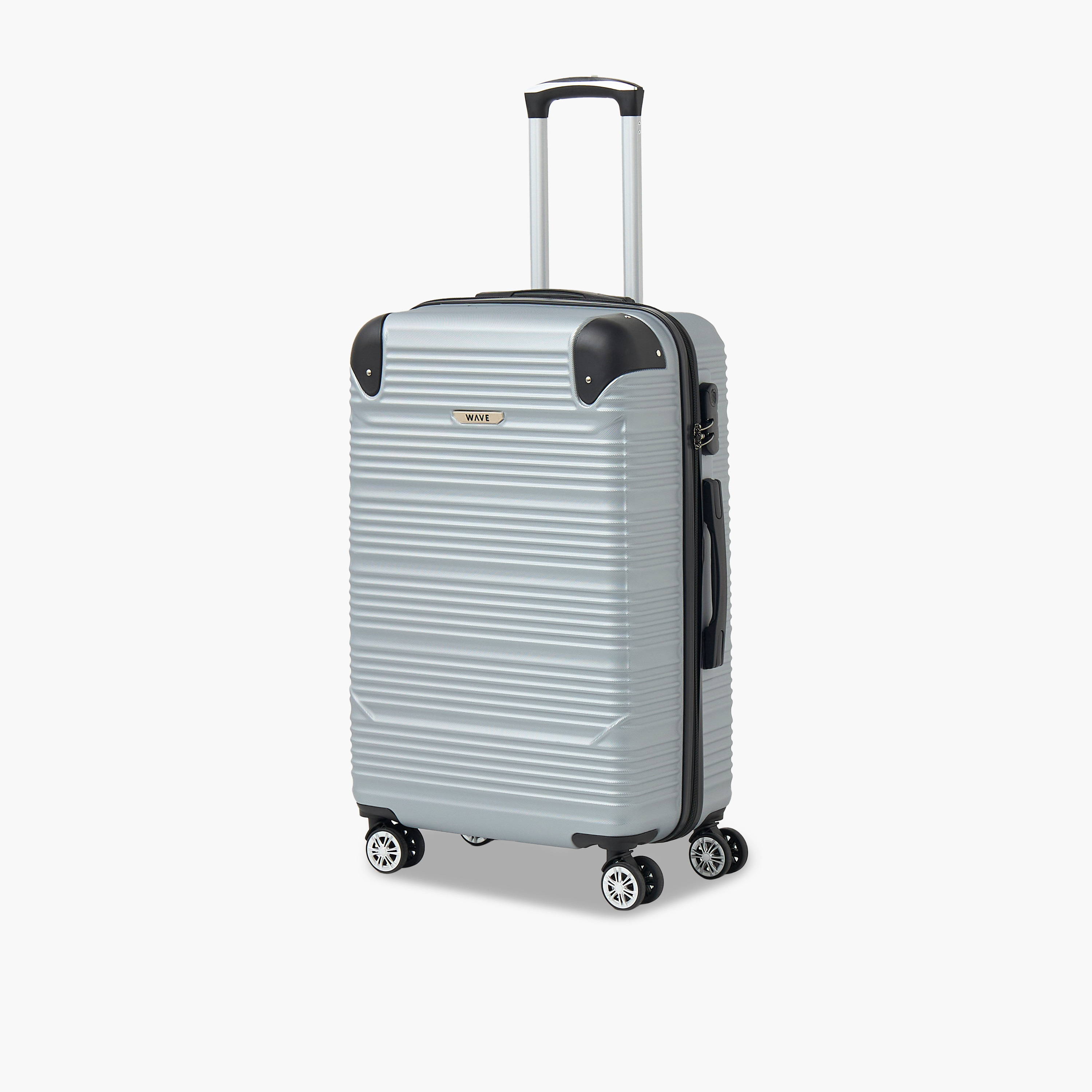 WAVE Textured Hardcase Luggage Trolley with Retractable Handle - 20 inches Cabin Bag-travel-luggagesandbags-luggage-image-10