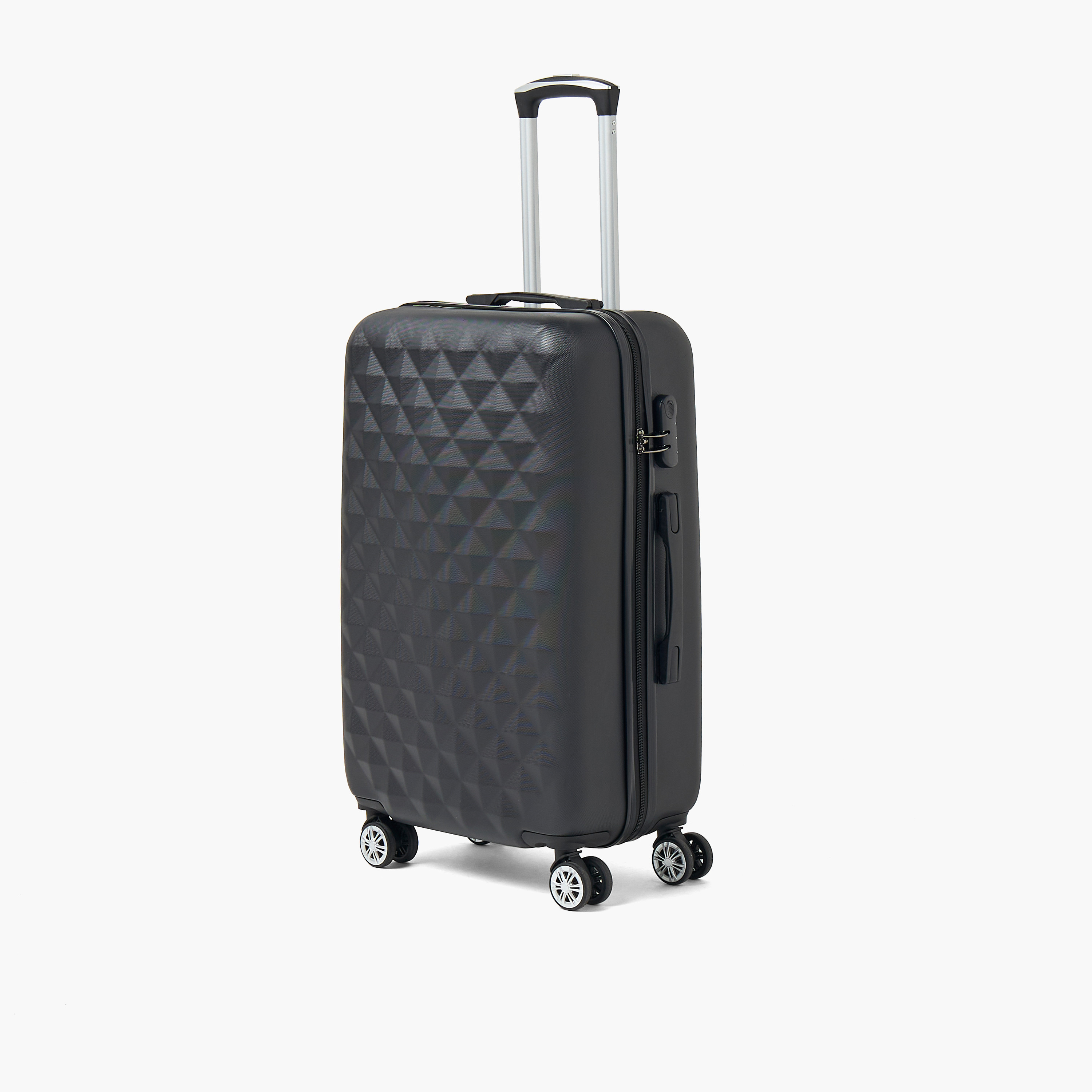 شنطة سفر بعجلات صلبة بارزة الملمس بمقبض قابل للسحب من ويفي - 20 بوصة للكابينه-travel-luggagesandbags-luggage-image-12