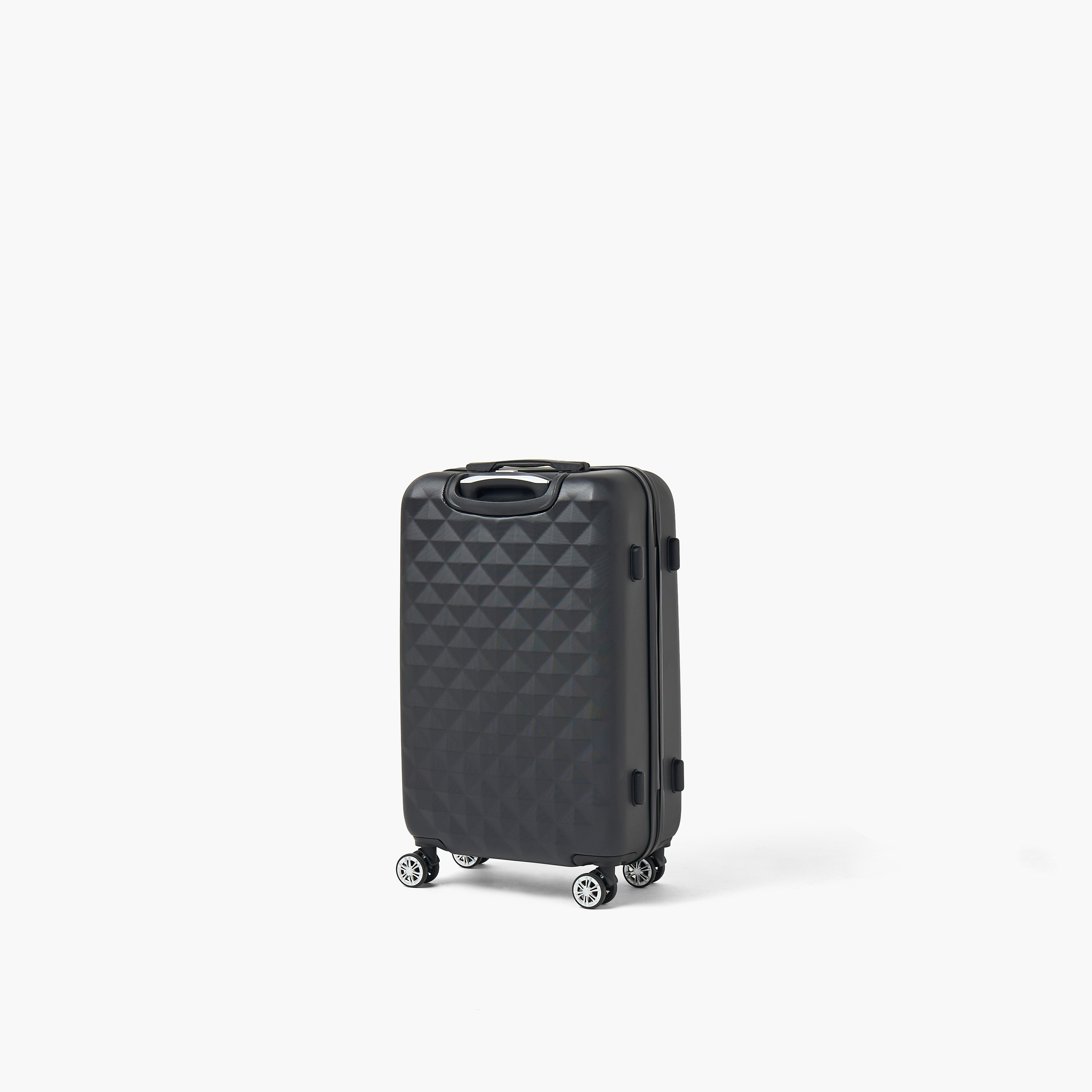 شنطة سفر بعجلات صلبة بارزة الملمس بمقبض قابل للسحب من ويفي - 20 بوصة للكابينه-travel-luggagesandbags-luggage-image-3