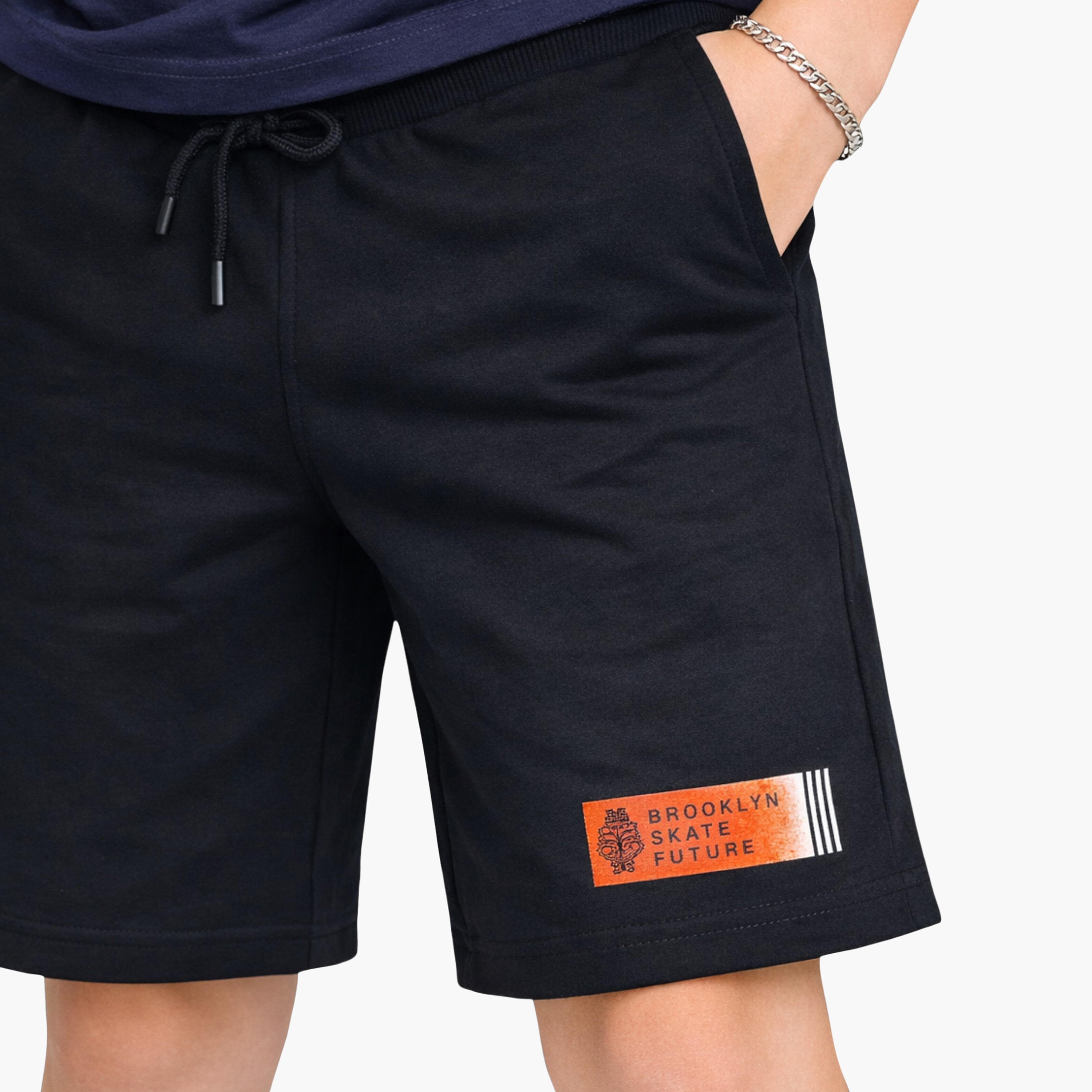 Victor and Jane Skater Graphic T-Shirt & Black Shorts Set-boys-clothing-setsandcoords-image-5
