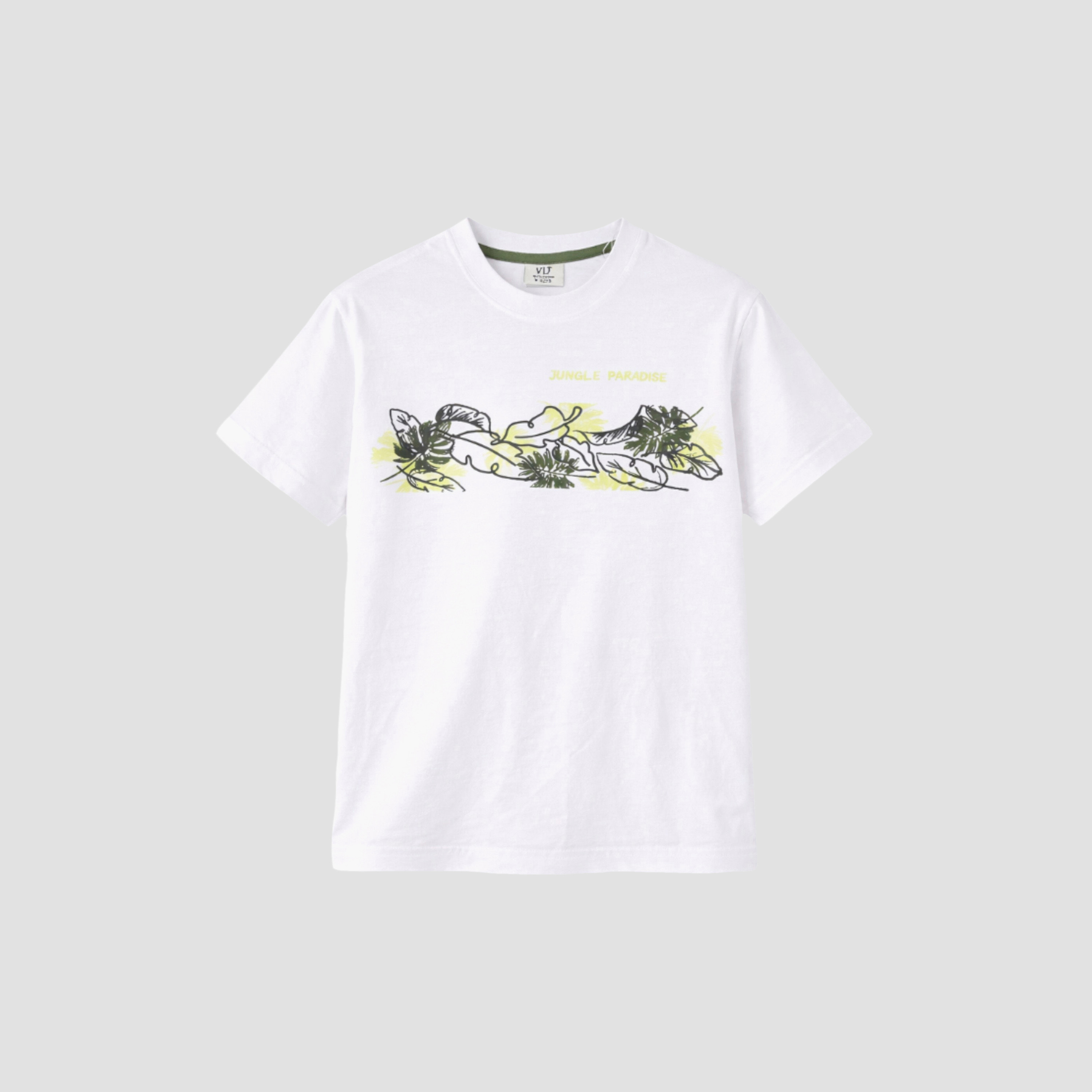 طقم تي شيرت برسمة طبيعة وشورت كارغو بلون زيتوني من فيكتور آند جين-boys-clothing-setsandcoords-image-3