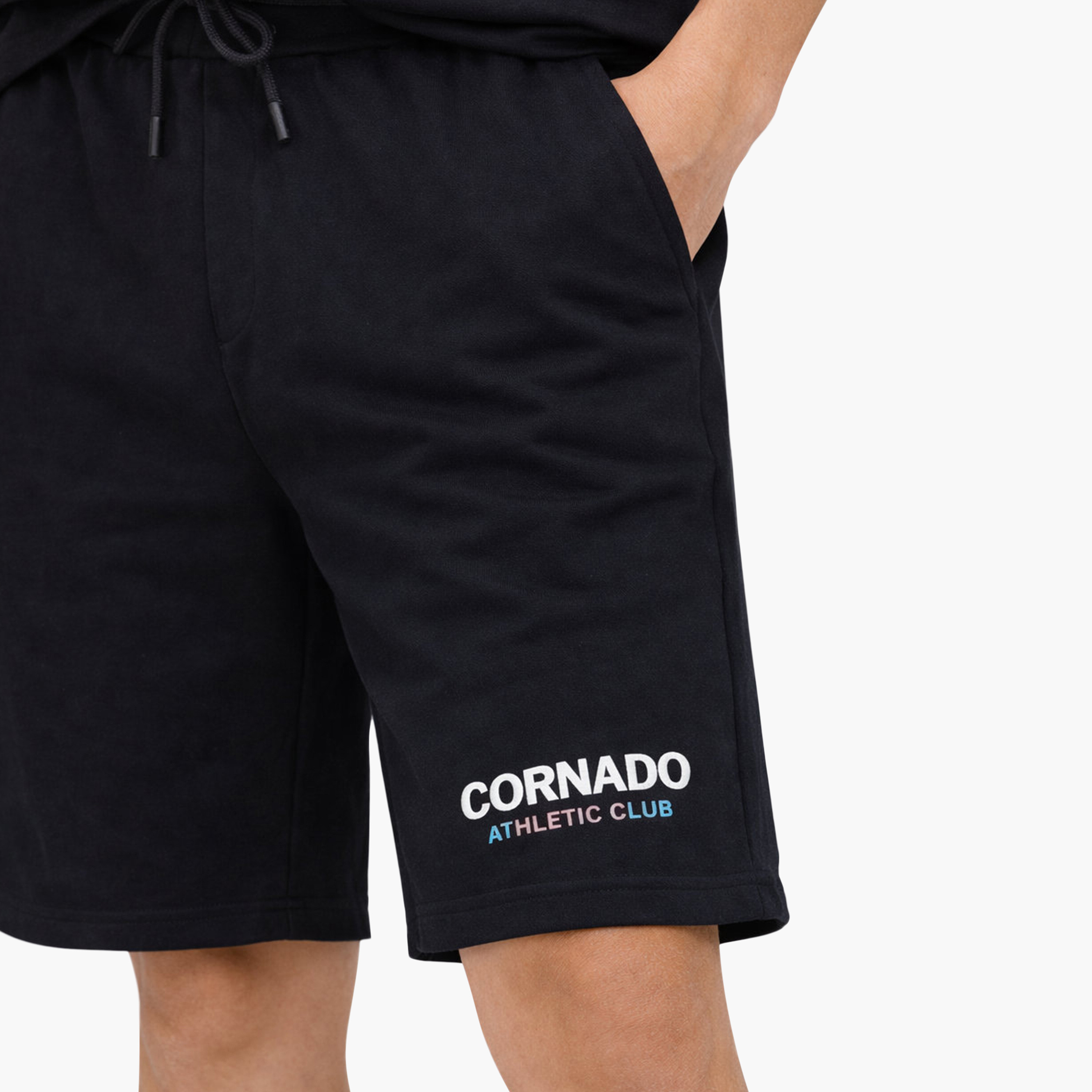 طقم تي شيرت "Corrado Athletic Club" وشورت أسود من فيكتور آند جين-boys-clothing-setsandcoords-image-3