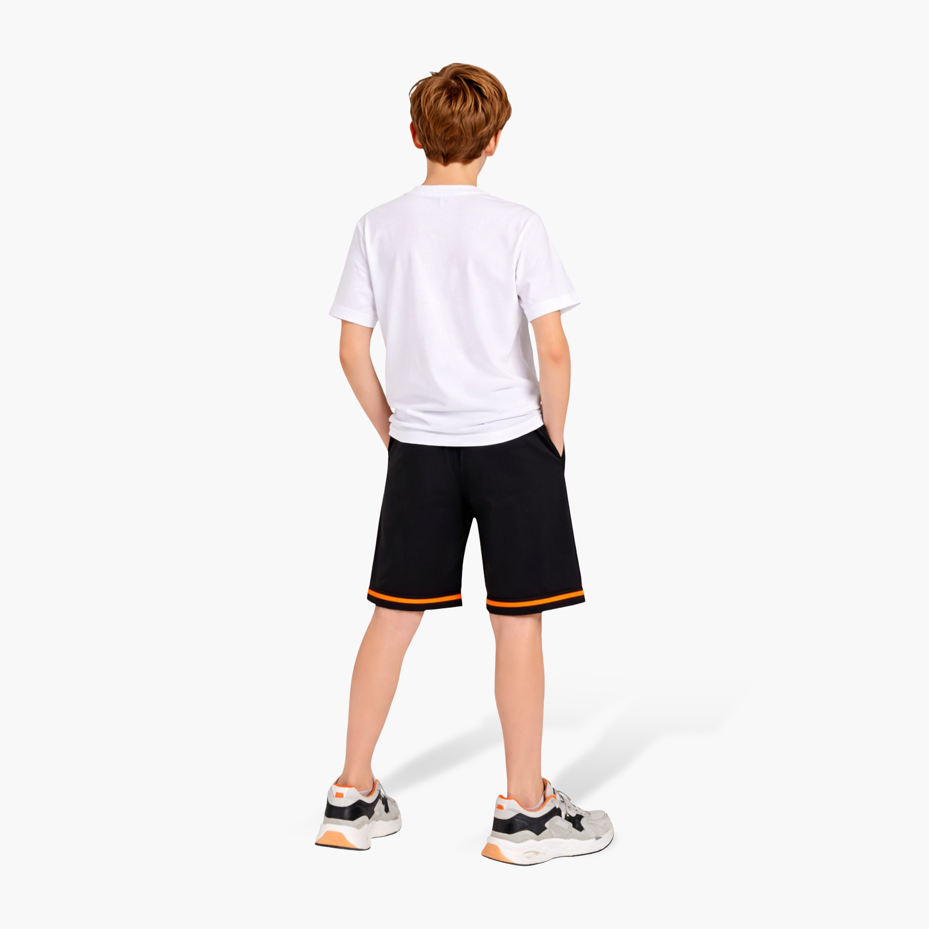 Victor and Jane Half Sleeves New Limits Printed T-Shirt & Shorts Set-boys-clothing-setsandcoords-image-3
