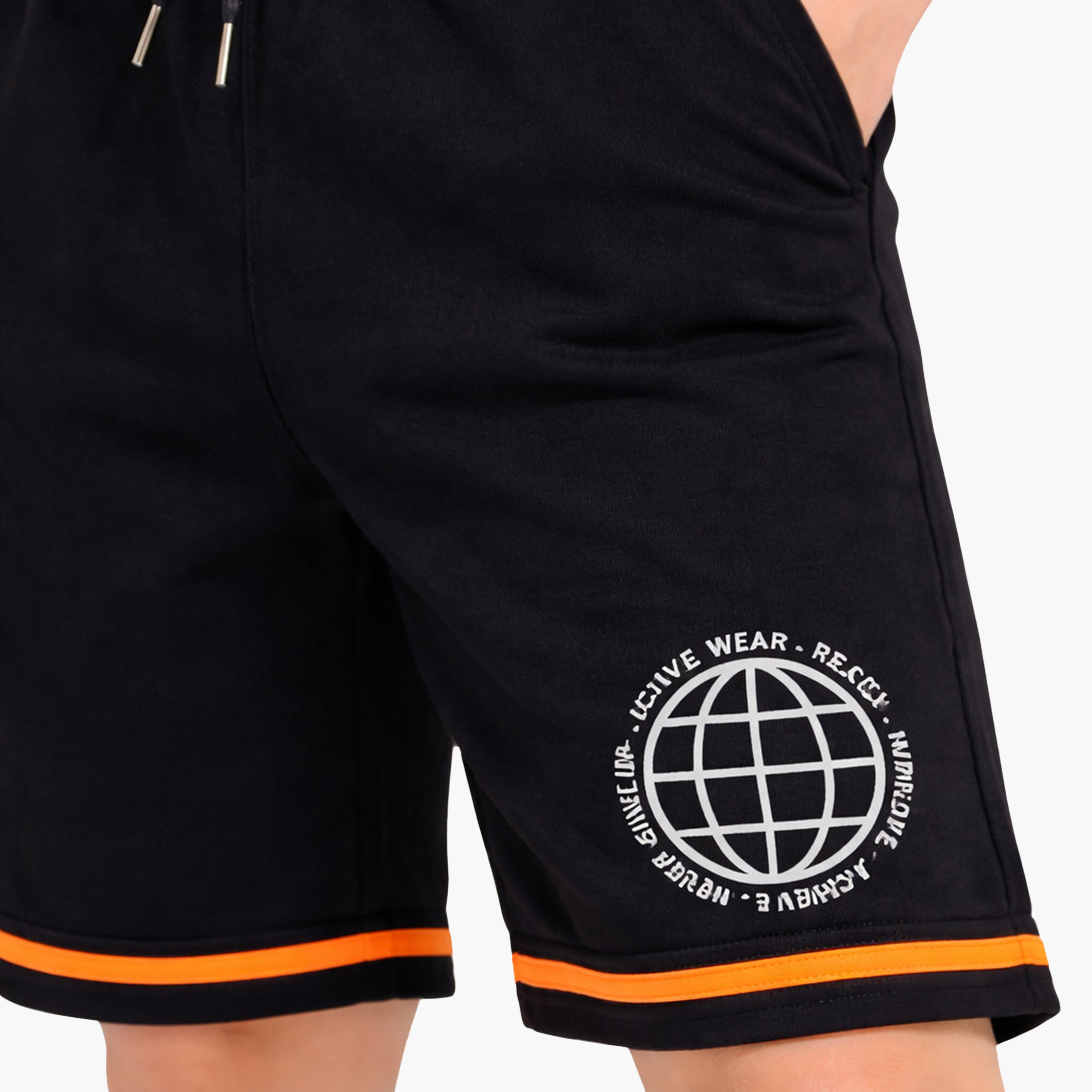 Victor and Jane Half Sleeves New Limits Printed T-Shirt & Shorts Set-boys-clothing-setsandcoords-image-4