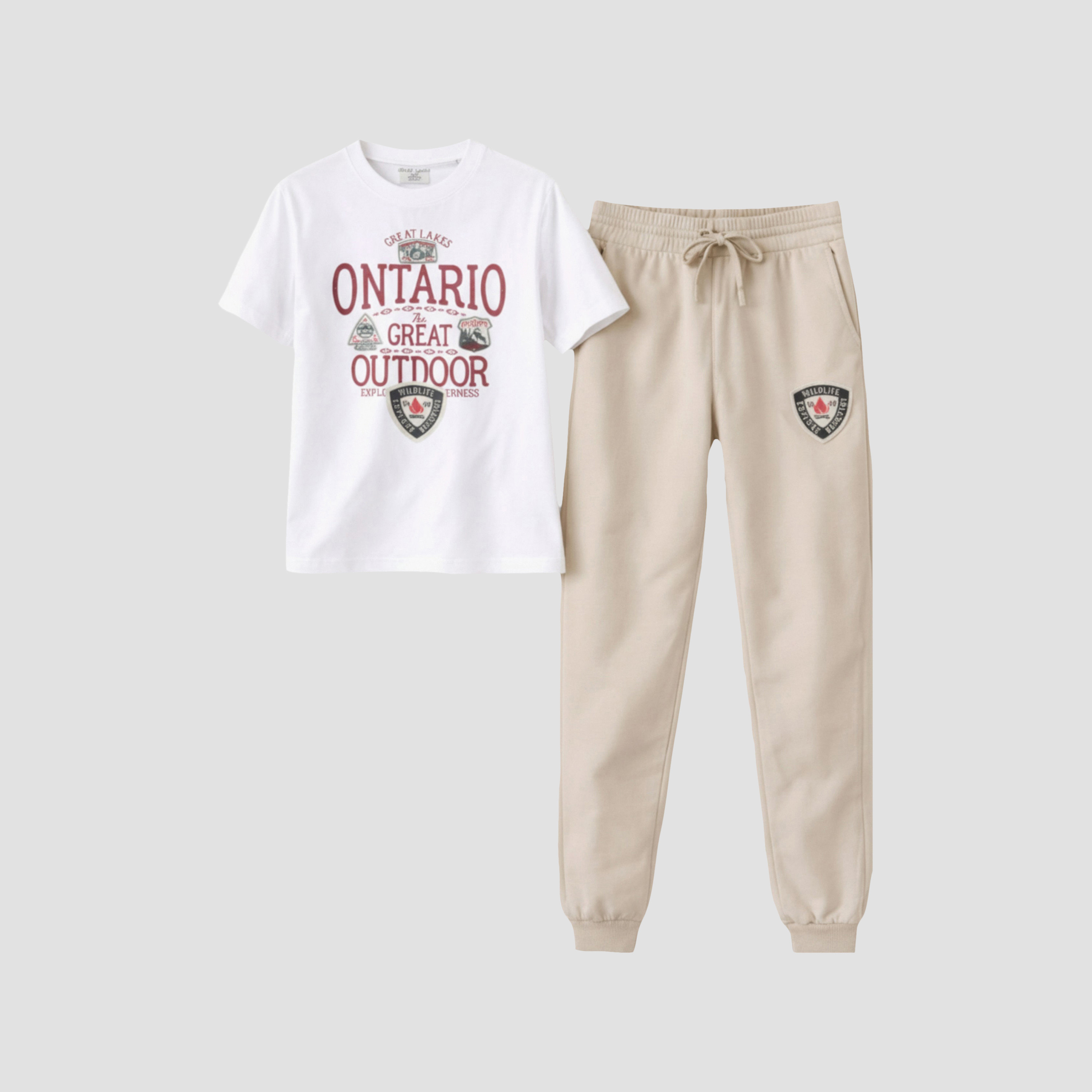 Victor and Jane Ontario Club Player T-Shirt & Olive Joggers Set-boys-clothing-setsandcoords-image-3