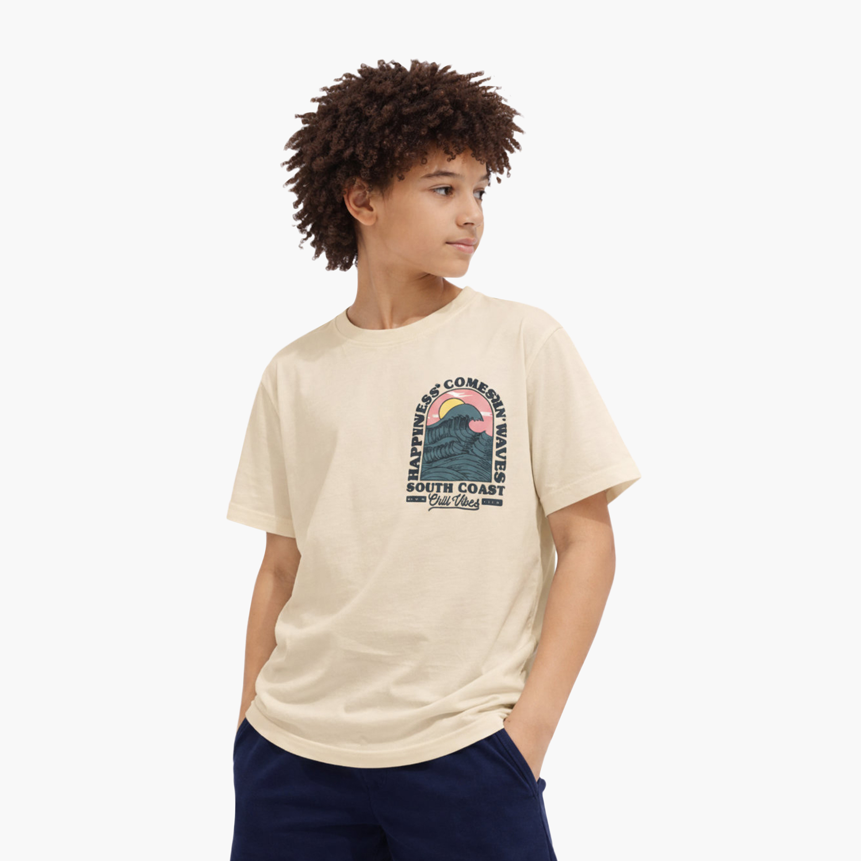 Victor and Jane Half Sleeves California Graphic Relaxed Fit T-Shirt-boys-clothing-tshirtsandpolos-image-1