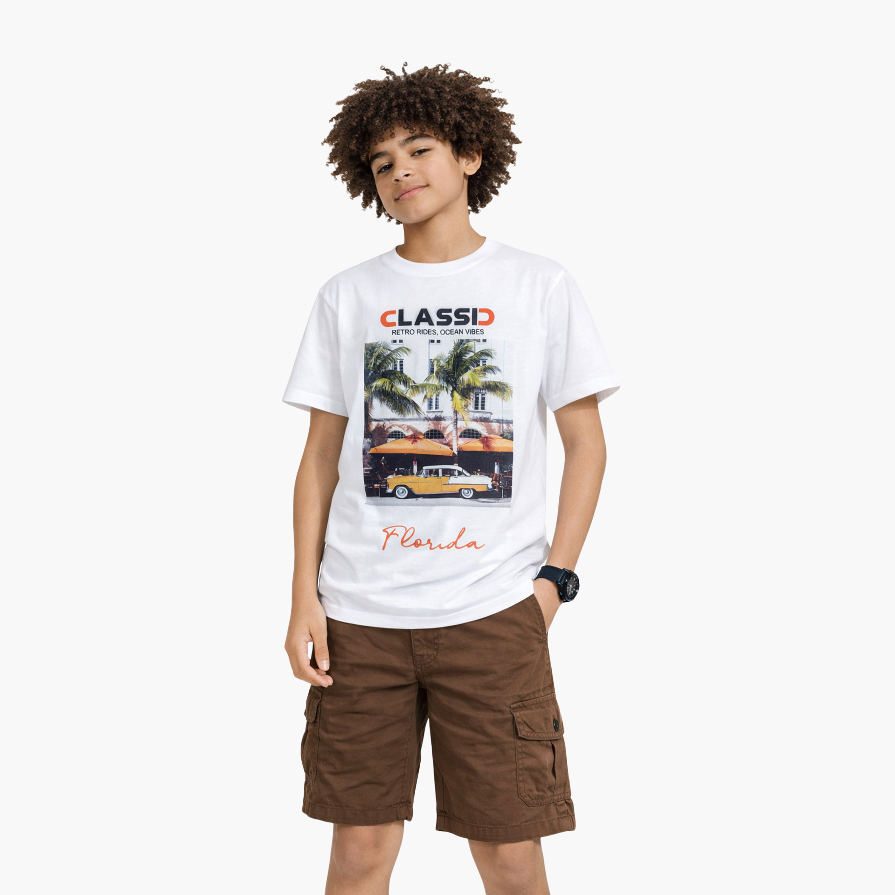 Victor and Jane Half Sleeves Florida Graphic Relaxed Fit T-Shirt-boys-clothing-tshirtsandpolos-image-1