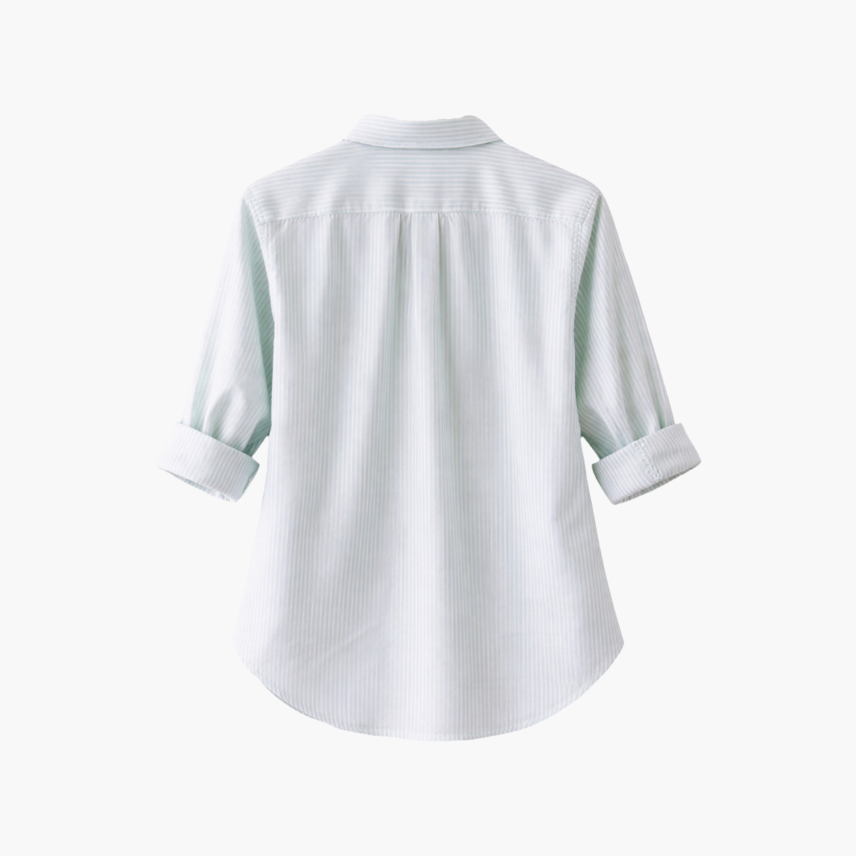 قميص قطني مخطط بقصة فضفاضة من فيكتور آند جين-girls-clothing-blousesandshirts-image-1