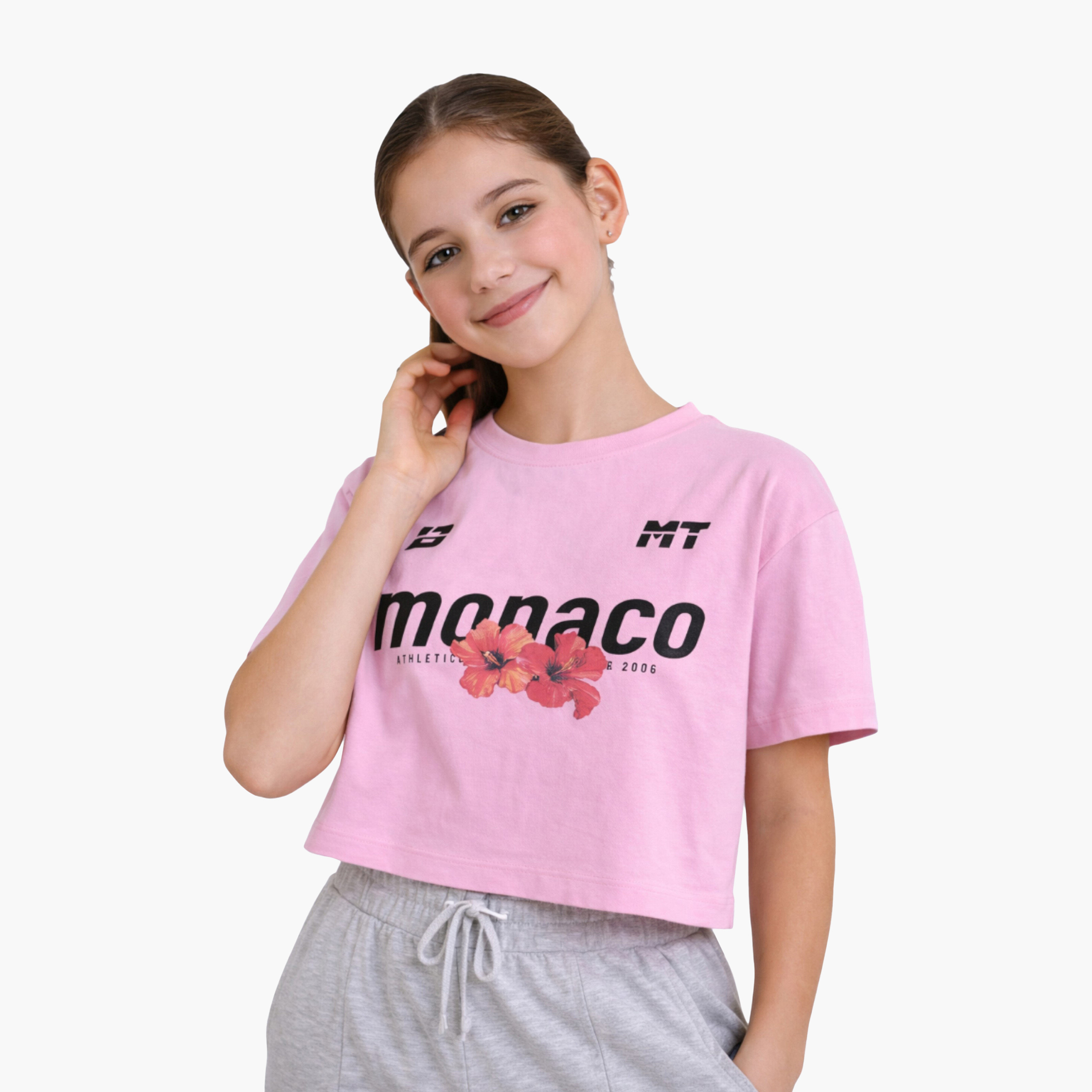 Victor and Jane Monaco Printed T-Shirt & Barrel Pants Set-girls-clothing-setsandcoords-image-3