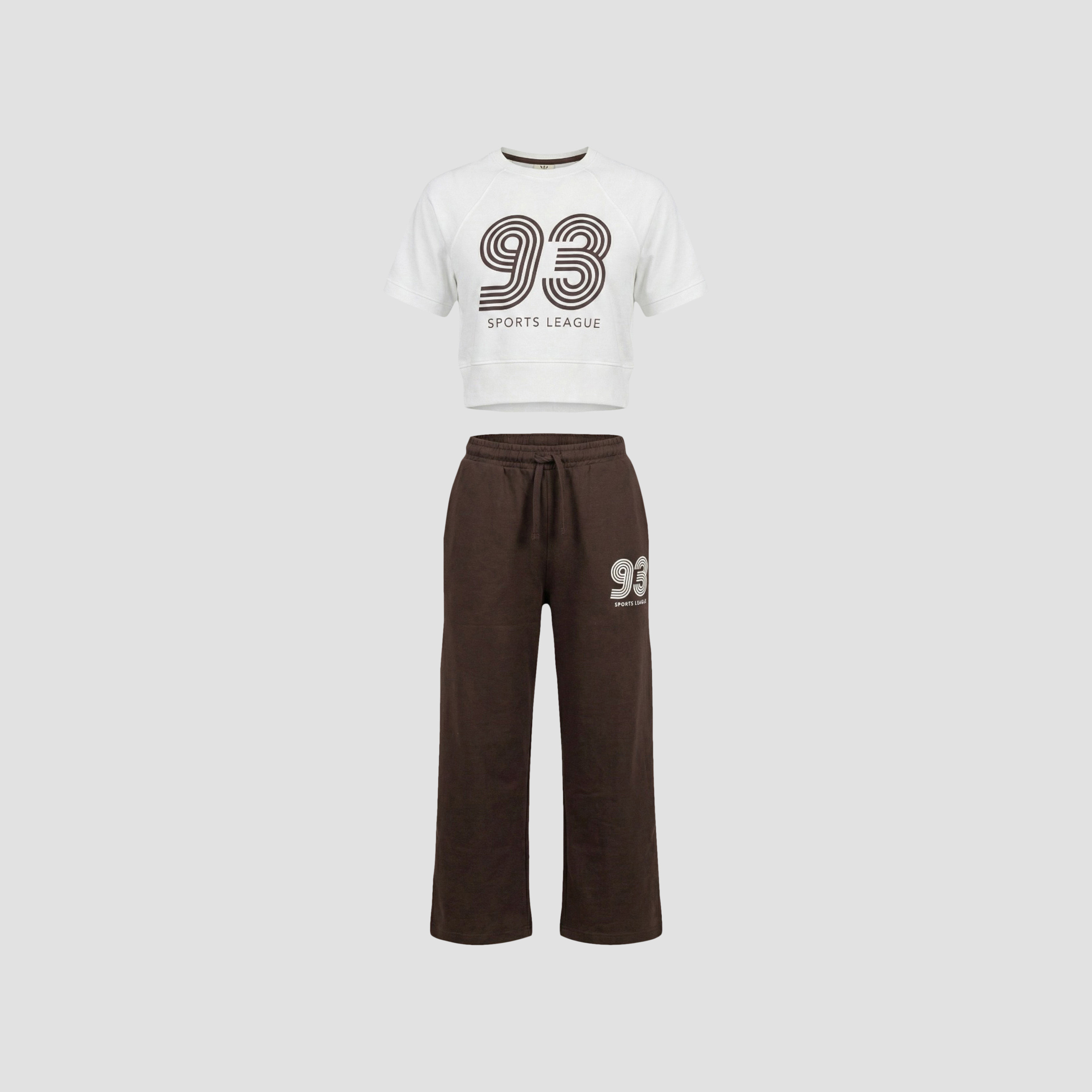 طقم تي شيرت "93 Sports League" وبنطلون من فيكتور آند جين-girls-clothing-setsandcoords-image-2