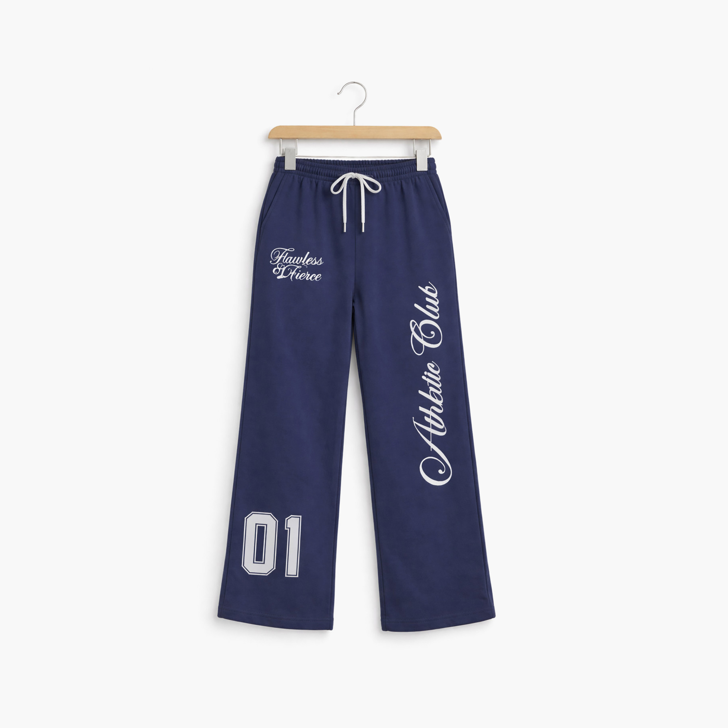 Victor and Jane Number Printed T-Shirt & Wide-Leg Pants Set-girls-clothing-setsandcoords-image-4