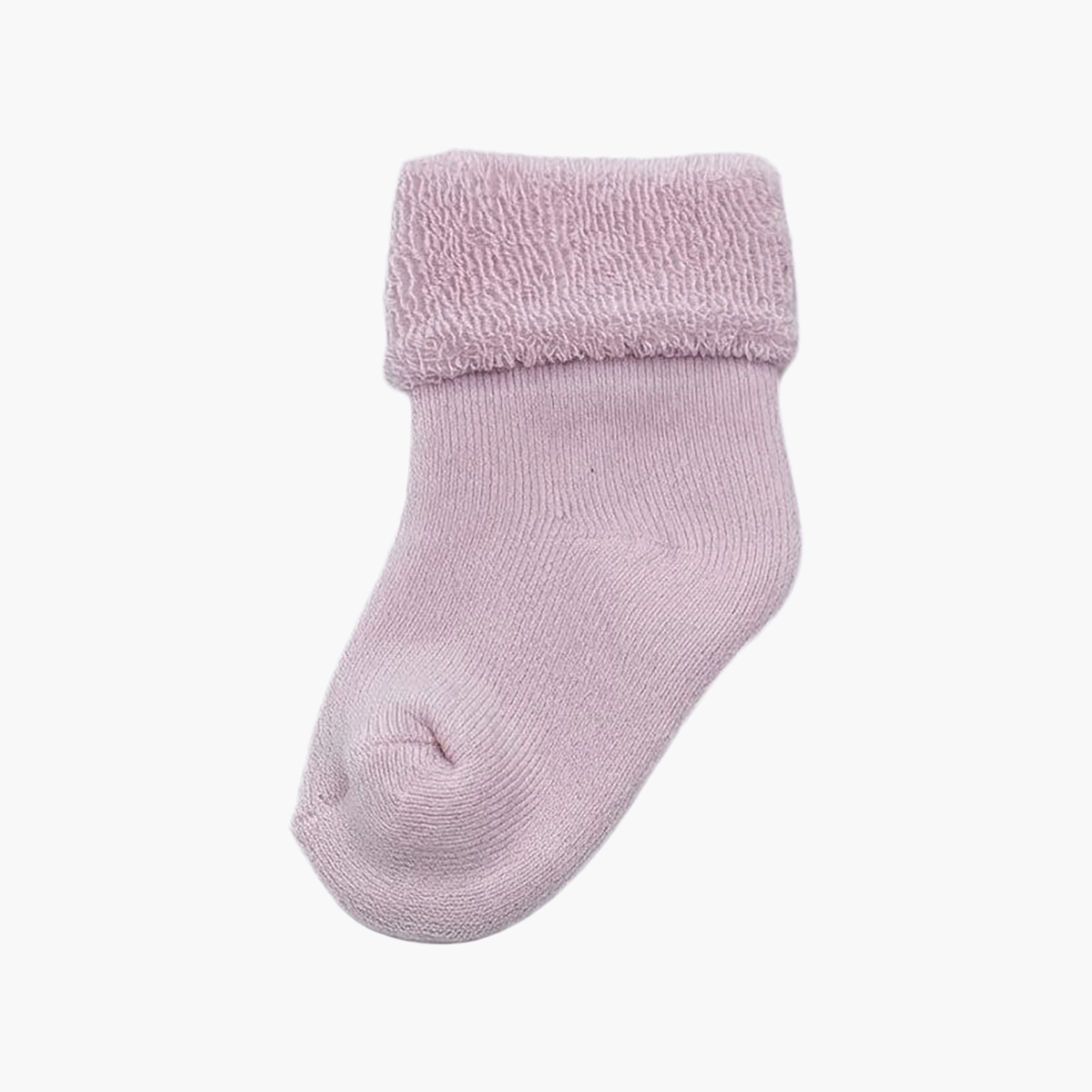 طقم جوارب قطنية مسامية بحافة ملفوفة 4 أزواج من فيكتور آند جين-girls-accessories-socks-image-2