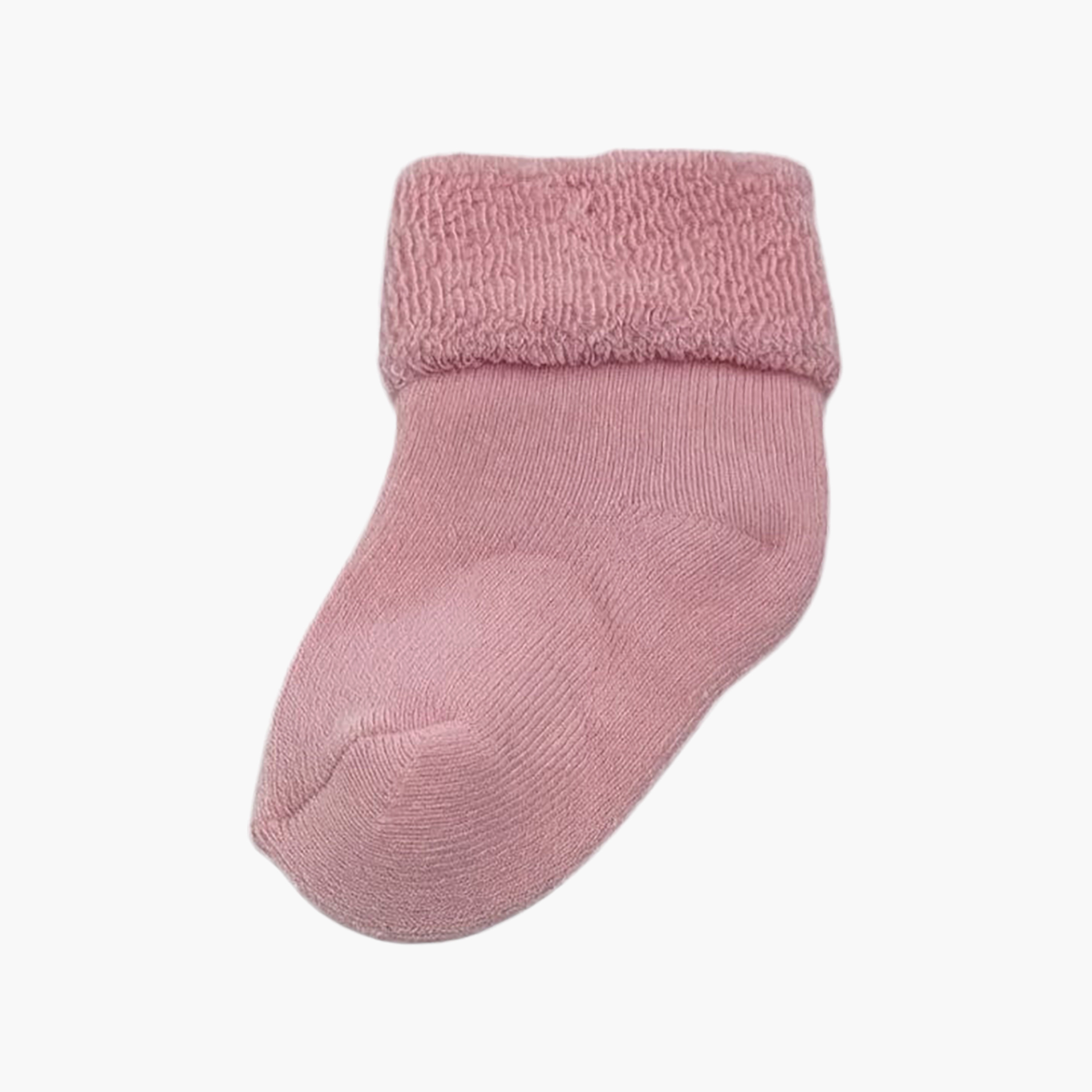 طقم جوارب قطنية مسامية بحافة ملفوفة 4 أزواج من فيكتور آند جين-girls-accessories-socks-image-5