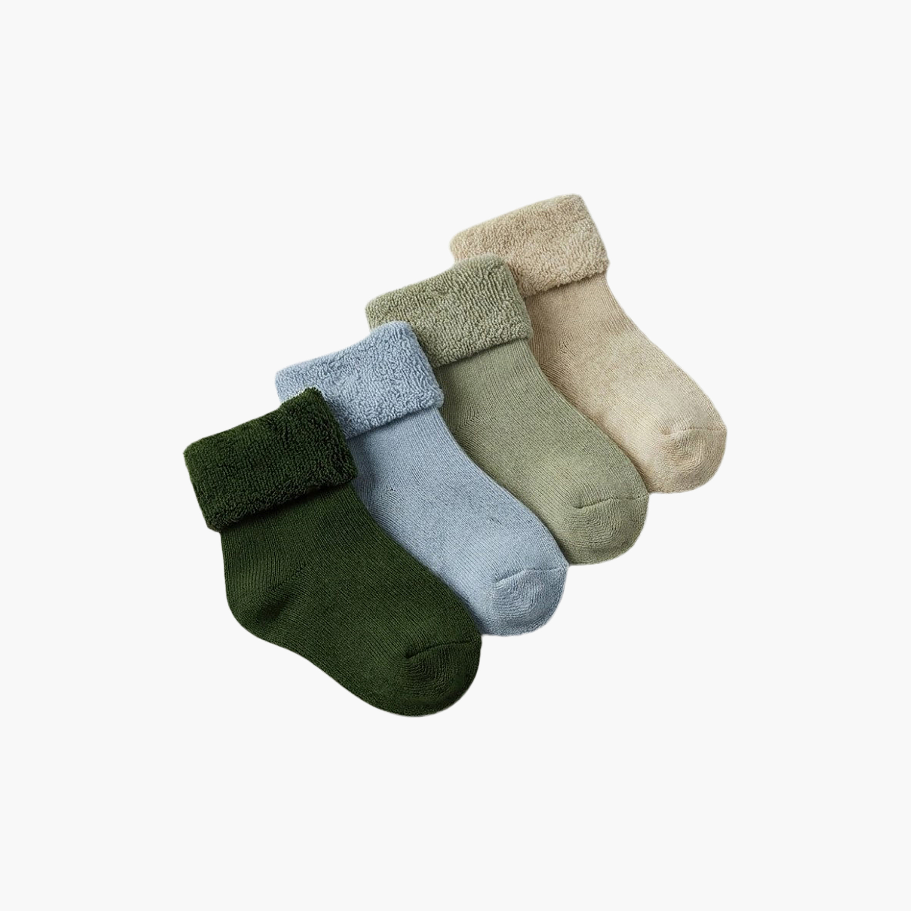 Victor and Jane 4-Pair Cotton Breathable Roll Top Socks-baby-girls-accessories-socks-image-1