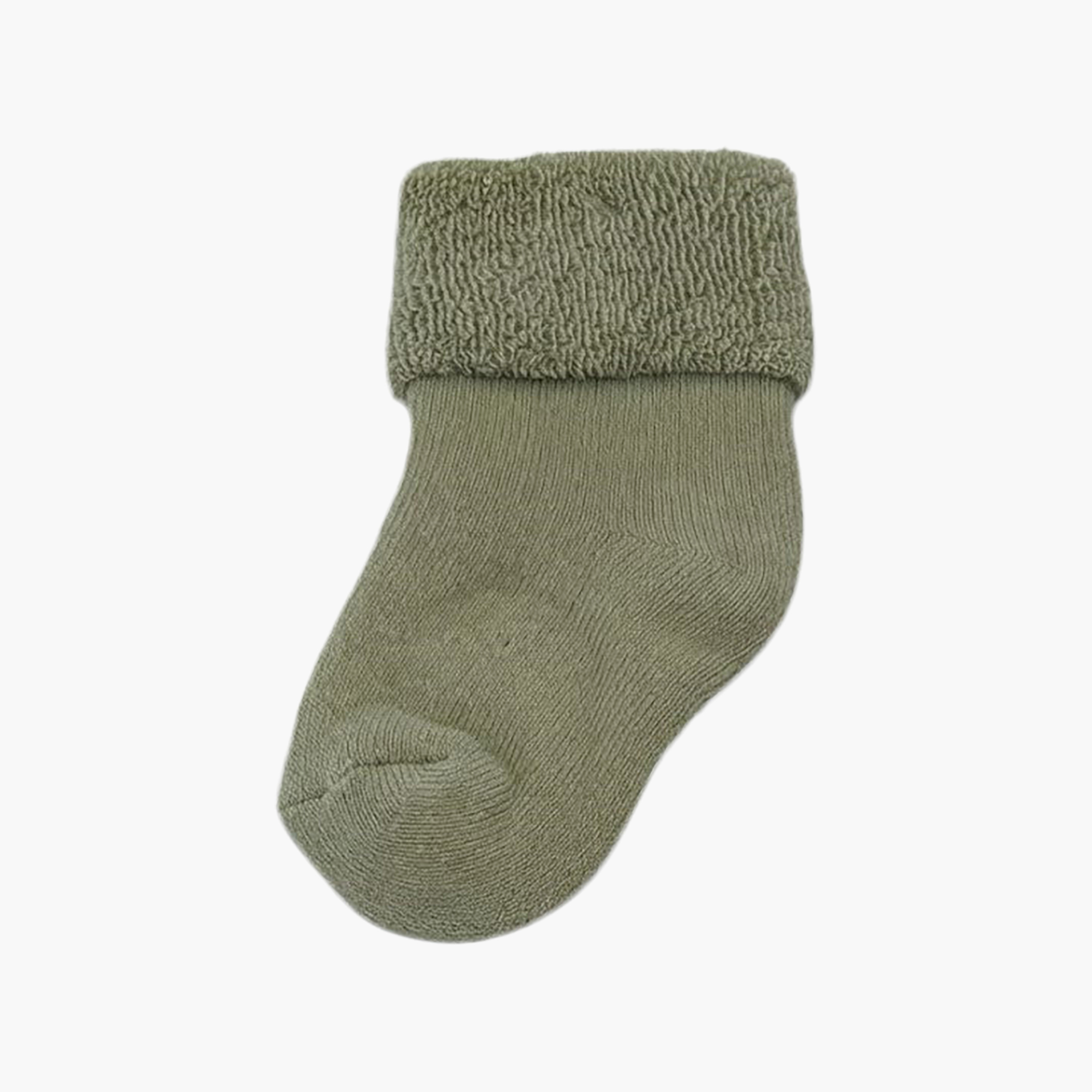 طقم جوارب قطنية مسامية بحافة ملفوفة 4 أزواج من فيكتور آند جين-baby-girls-accessories-socks-image-2