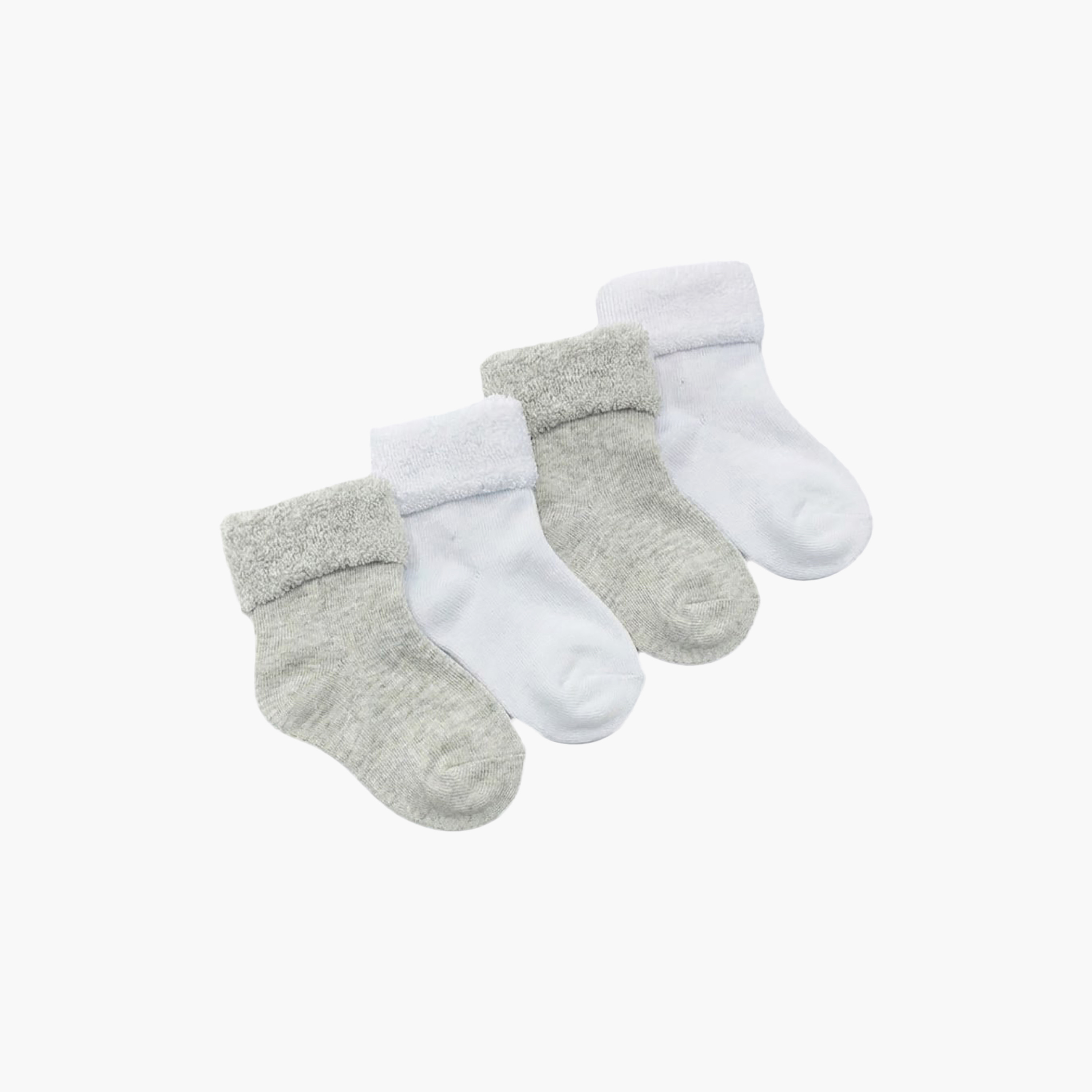 Victor and Jane 4-Pair Cotton Breathable Roll Top Socks-baby-girls-accessories-socks-image-1