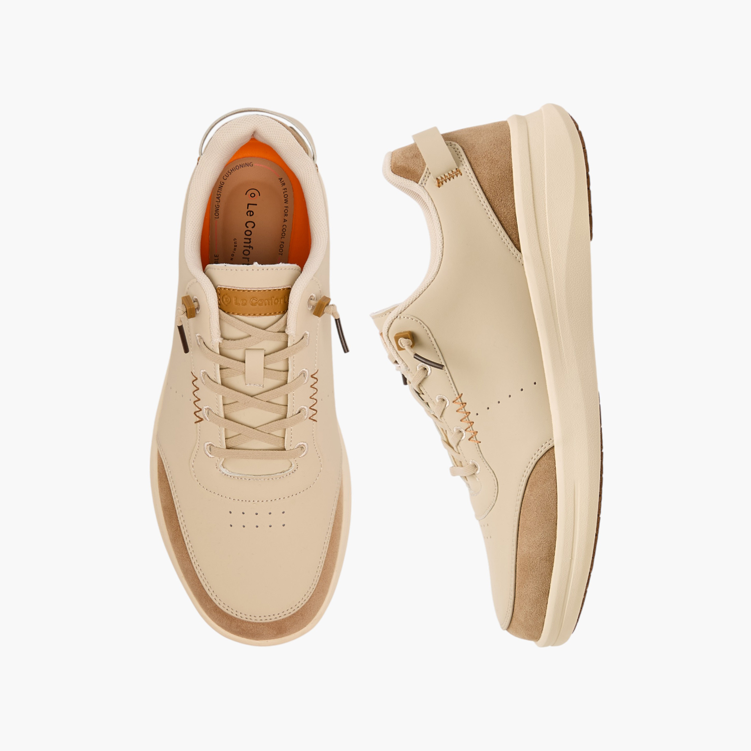 Le Confort Men Lace-Up Ankle Sneakers-men-shoes-sneakers-image-1