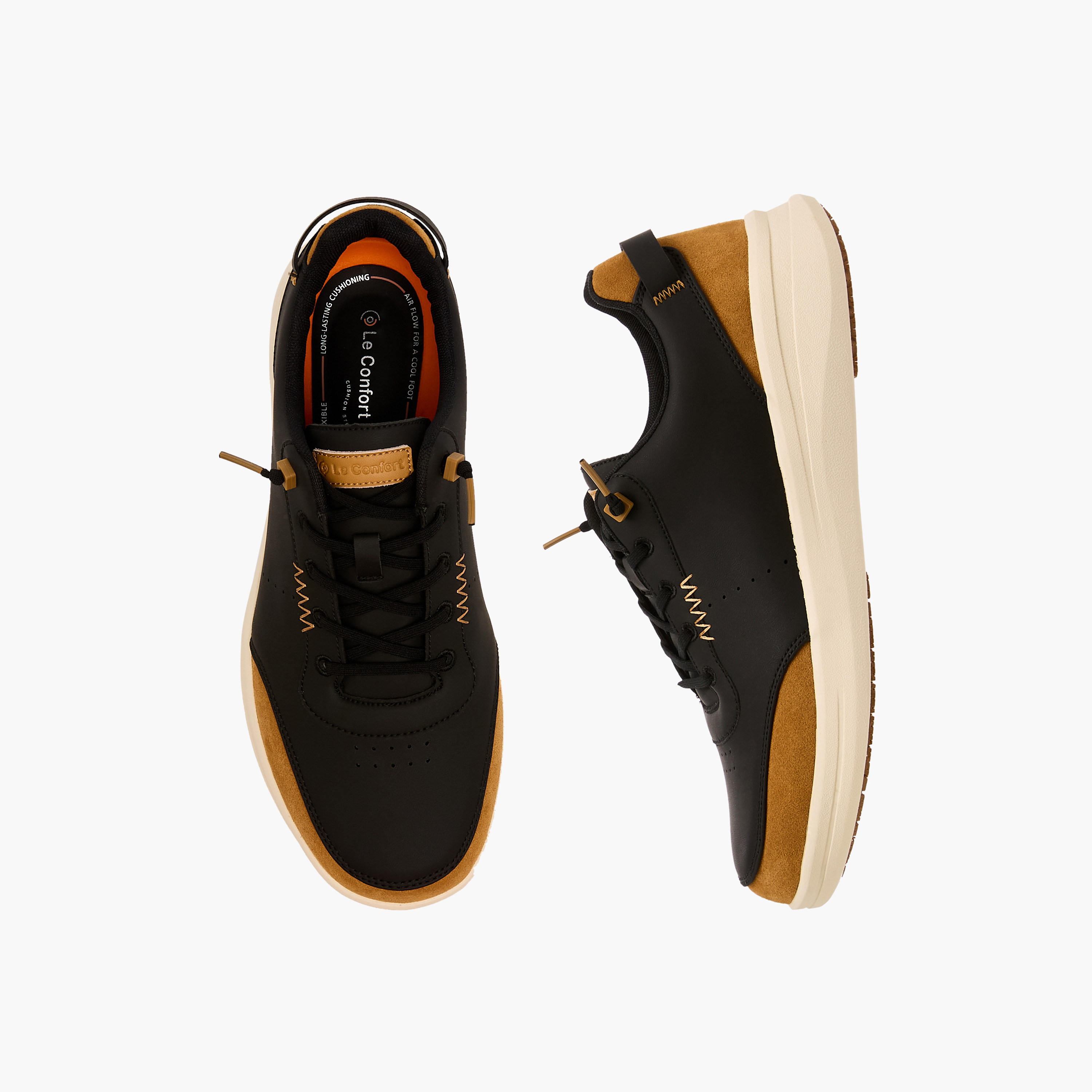 حذاء سنيكرز طول الكاحل برباط إغلاق للرجال من لو كونفورت-men-shoes-sneakers-image-1