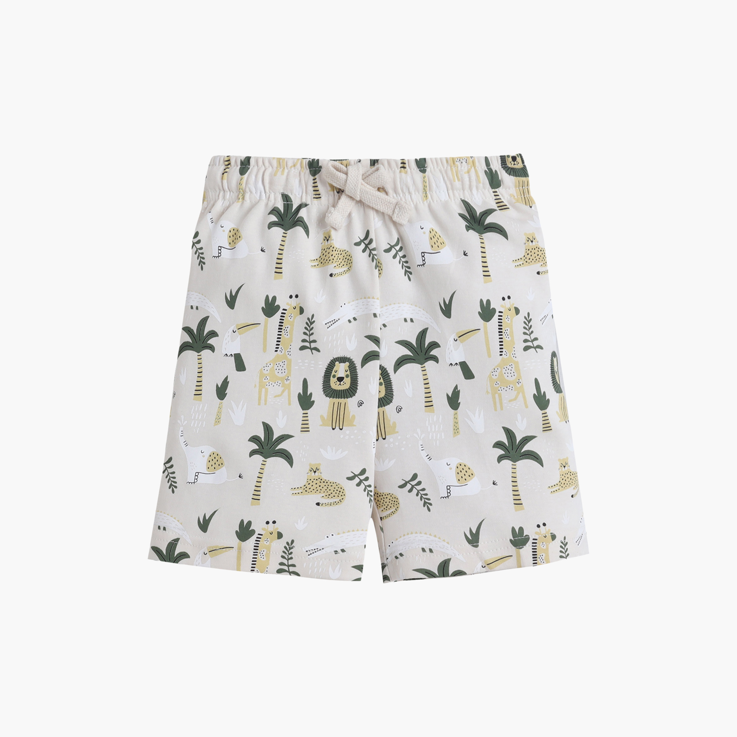 طقم تي شيرت قطني وشورت بطبعة سفاري من فيكتور آند جين-boys-clothing-setsandcoords-image-3