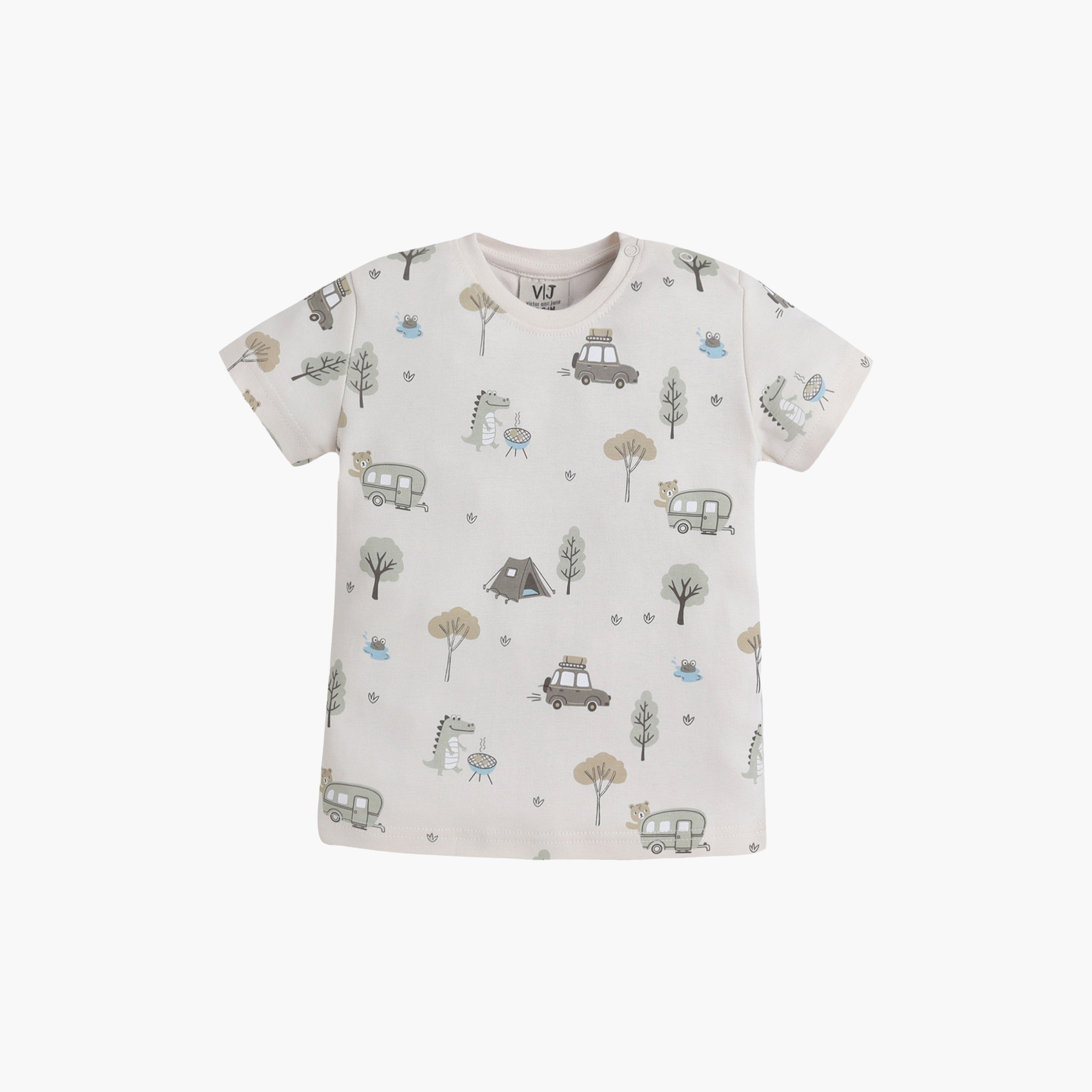 Victor and Jane Animal Printed Cotton T-Shirt & Shorts Set-boys-clothing-setsandcoords-image-3
