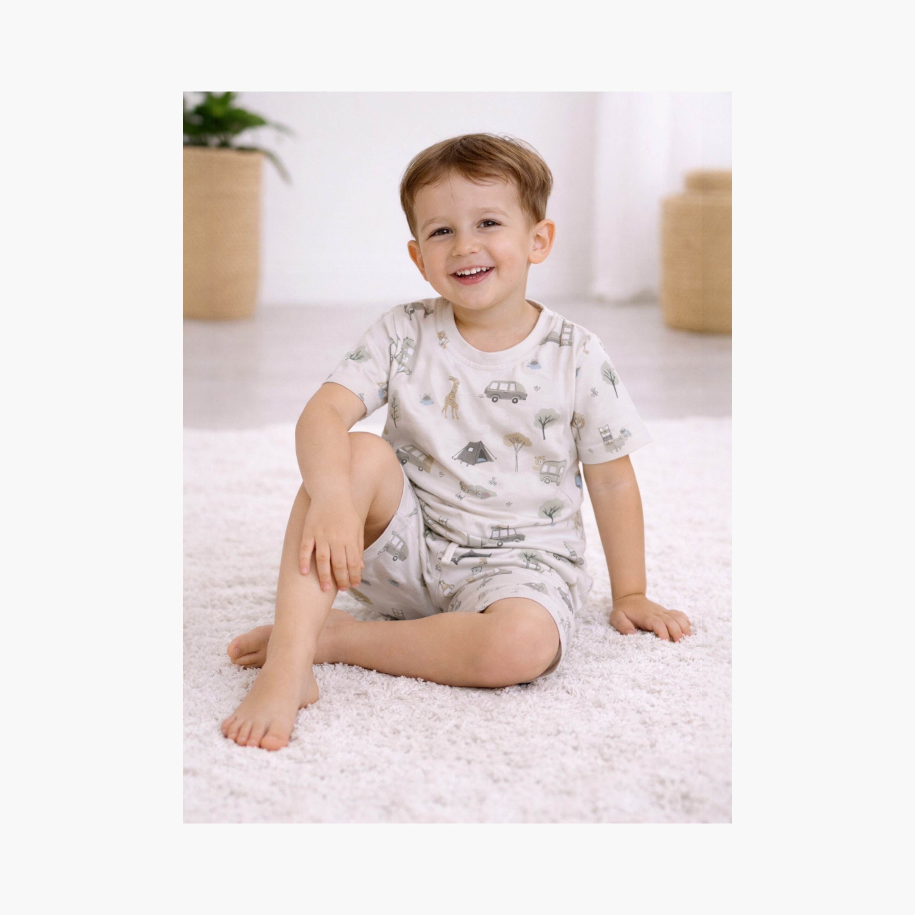Victor and Jane Animal Printed Cotton T-Shirt & Shorts Set-boys-clothing-setsandcoords-image-5
