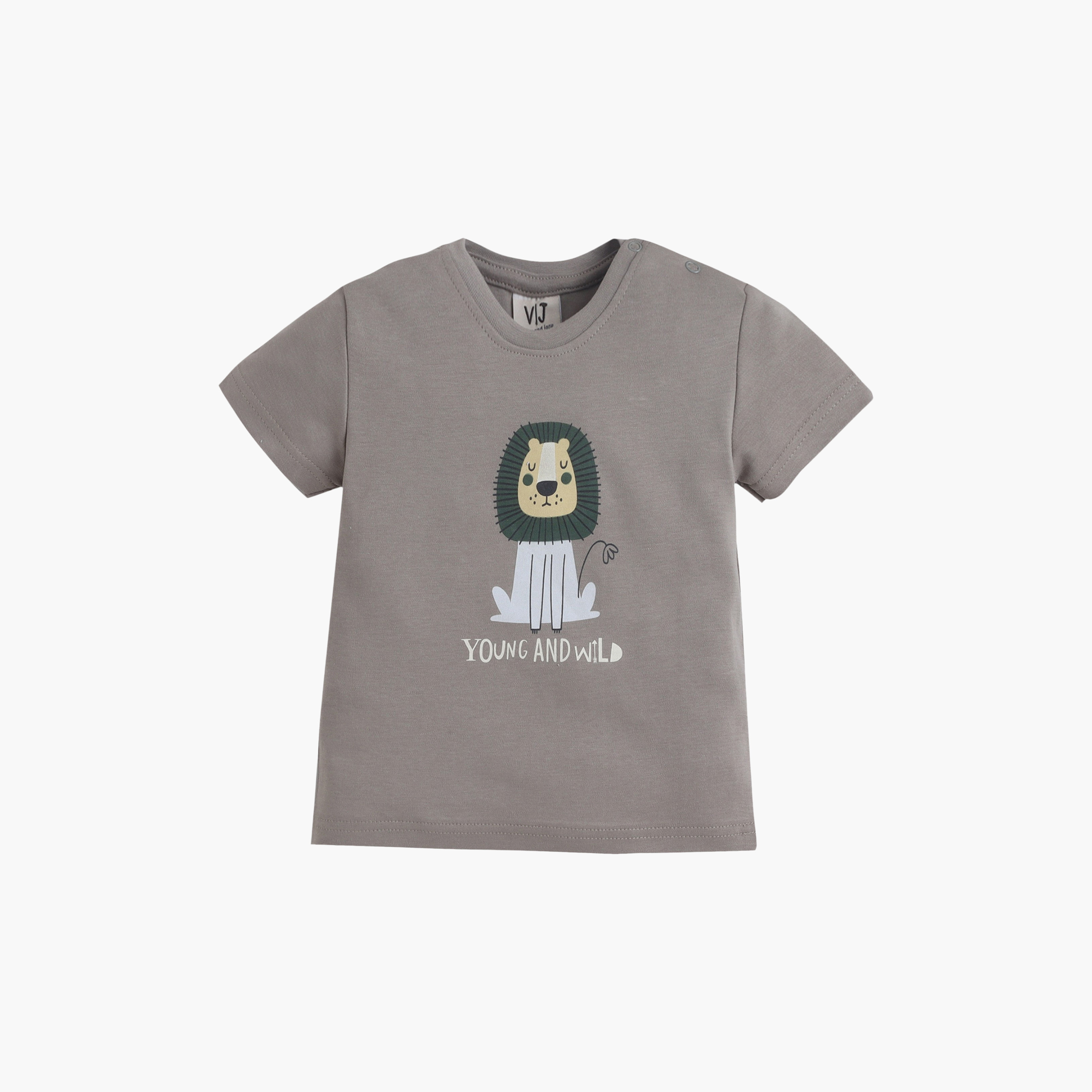 Victor and Jane Lion Printed Cotton T-Shirt & Pajama Set-baby-boys-clothing-nightwear-pyjamasets-image-3