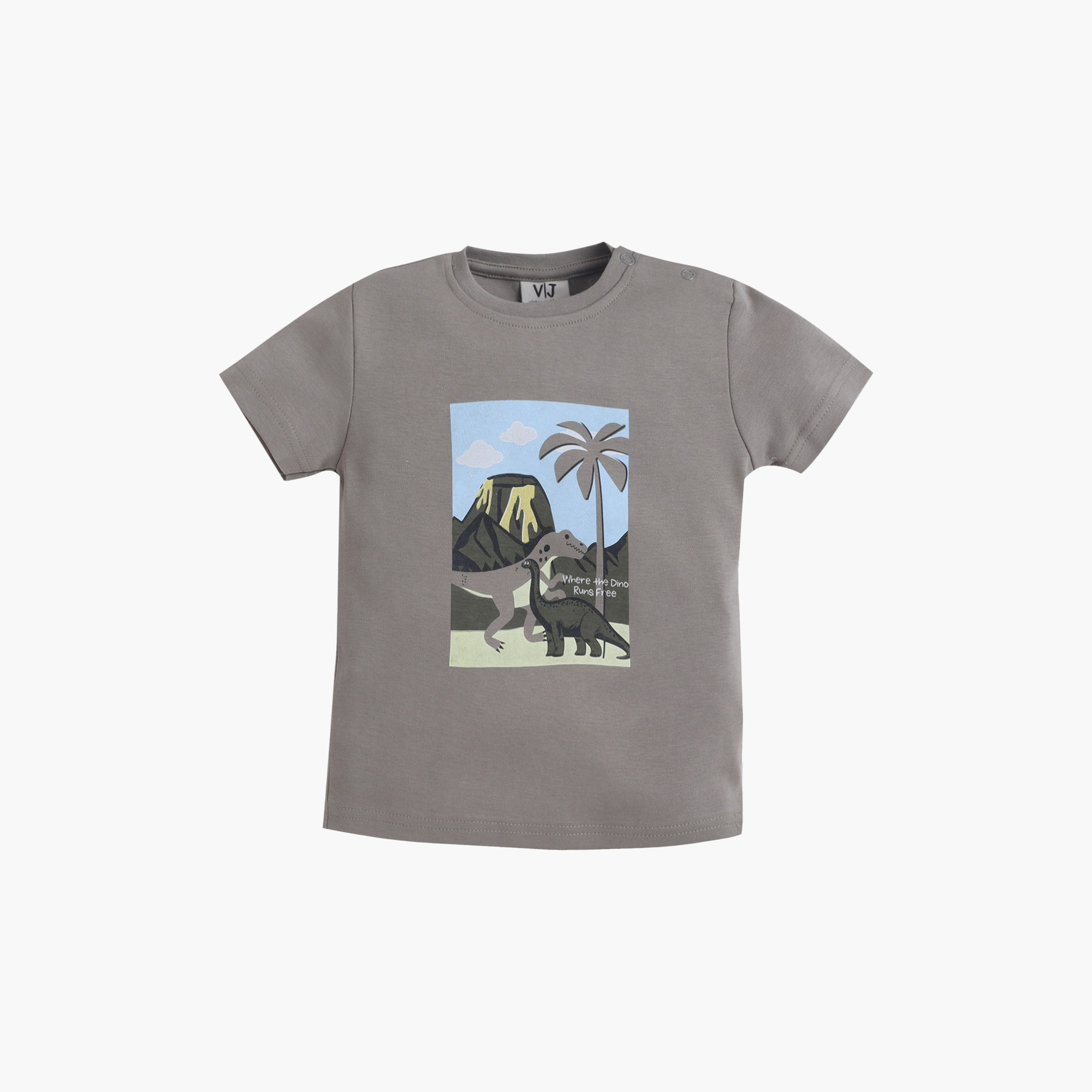طقم تي شيرت قطني وبيجامة بطبعة من الطبيعة من فيكتور آند جين-boys-clothing-setsandcoords-image-2