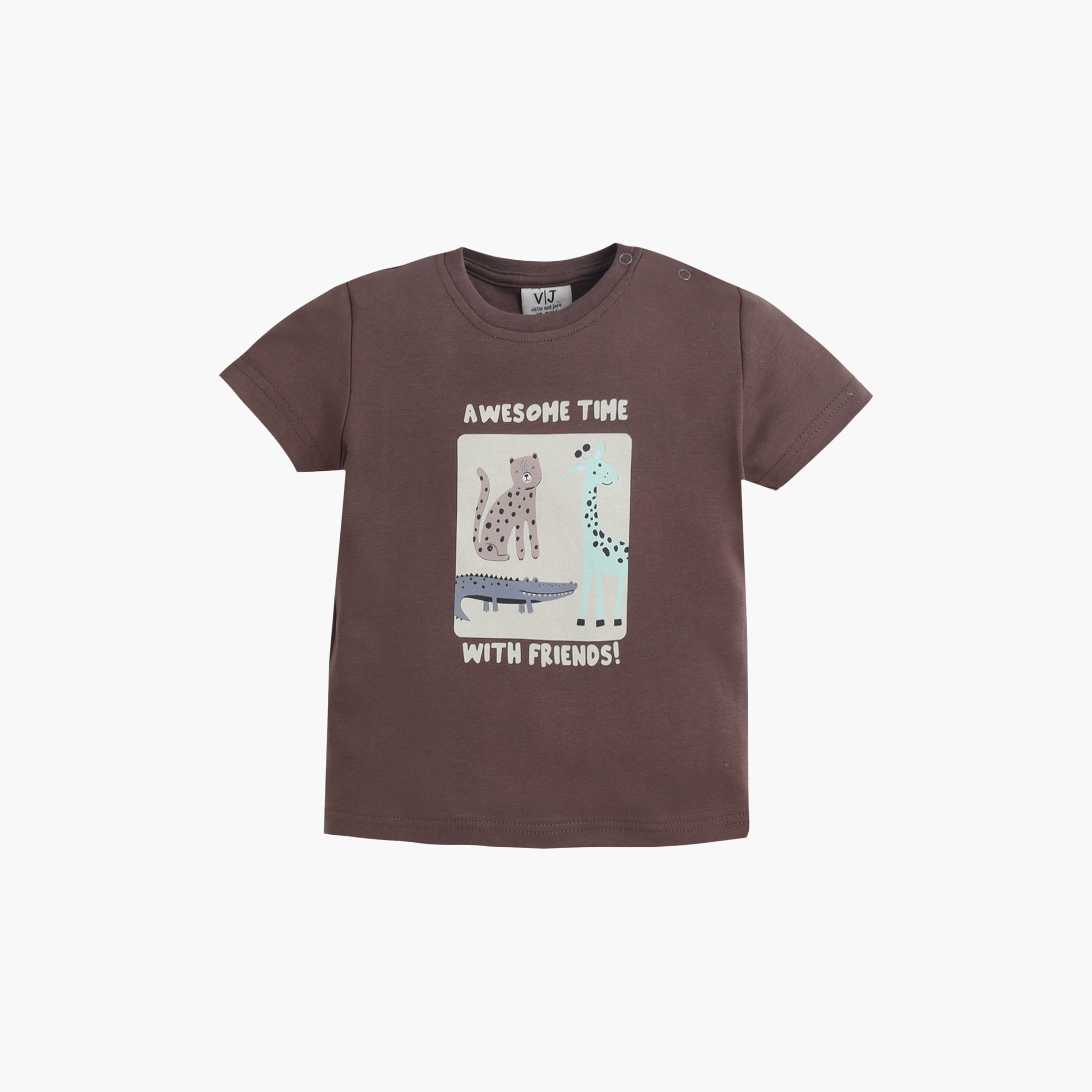 Victor and Jane Animal Graphic Cotton T-Shirt & Pajama Set-baby-boys-clothing-nightwear-pyjamasets-image-3