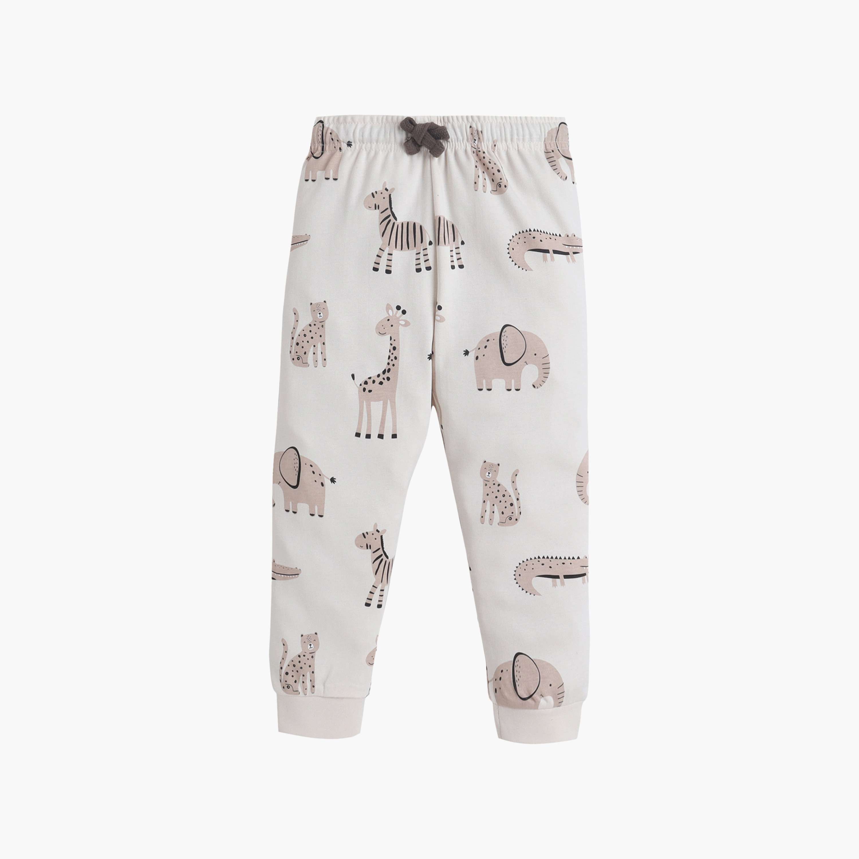طقم تي شيرت قطني وبيجامة برسومات حيوانات من فيكتور آند جين-baby-boys-clothing-nightwear-pyjamasets-image-4