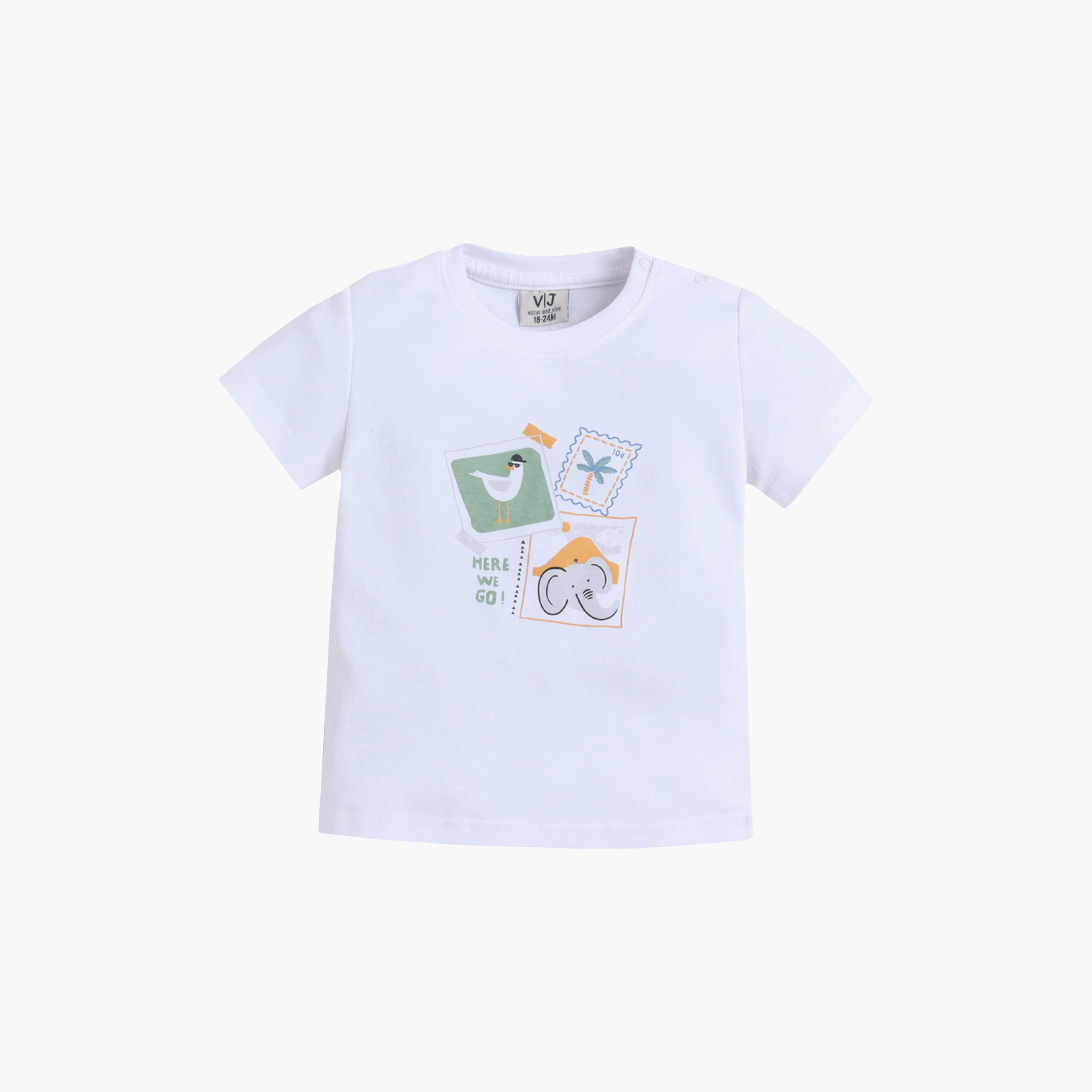 Victor and Jane Bird Graphic Cotton T-Shirt & Pajama Set-boys-clothing-setsandcoords-image-3
