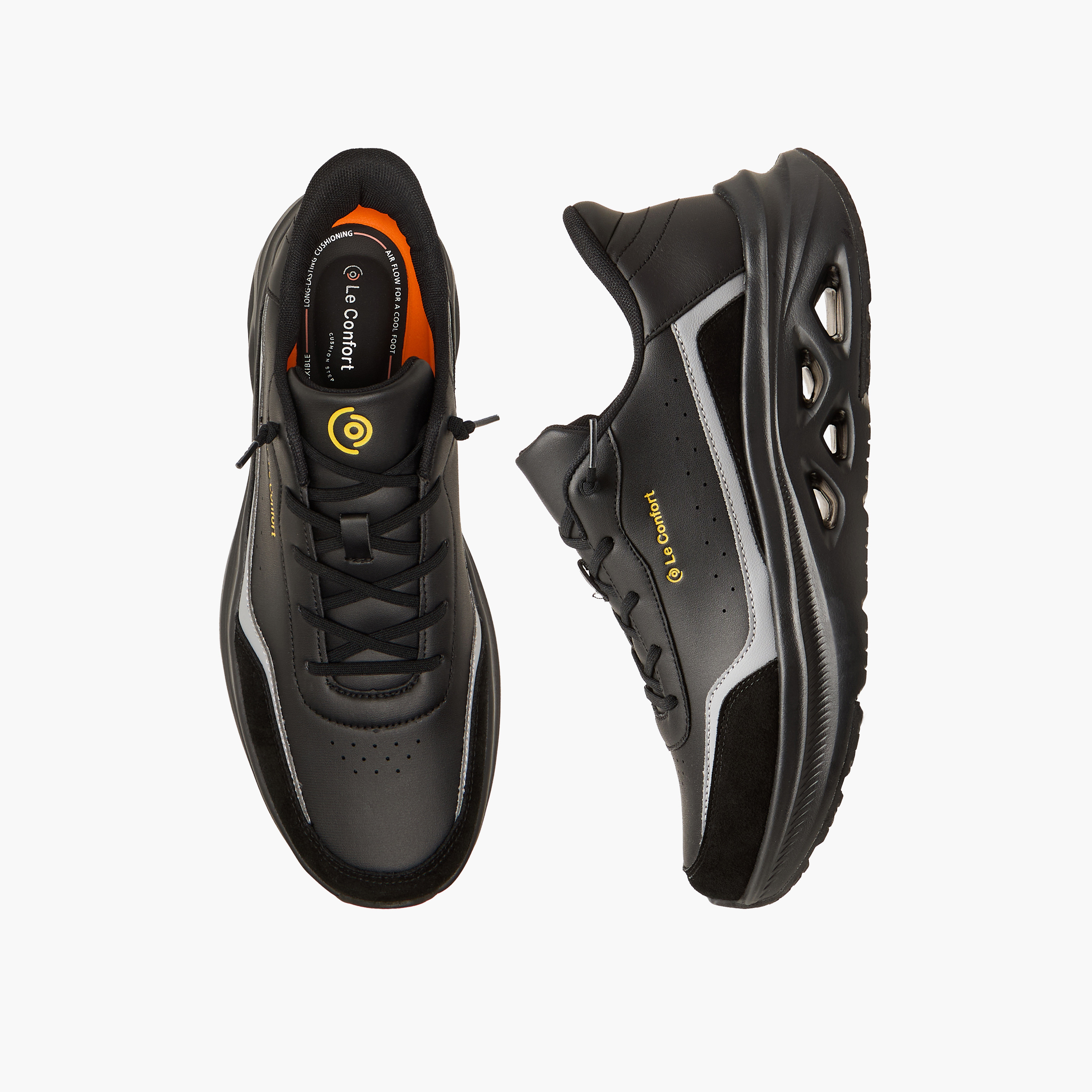 حذاء سنيكرز طول الكاحل برباط للرجال من لو كونفورت-men-shoes-sneakers-image-1