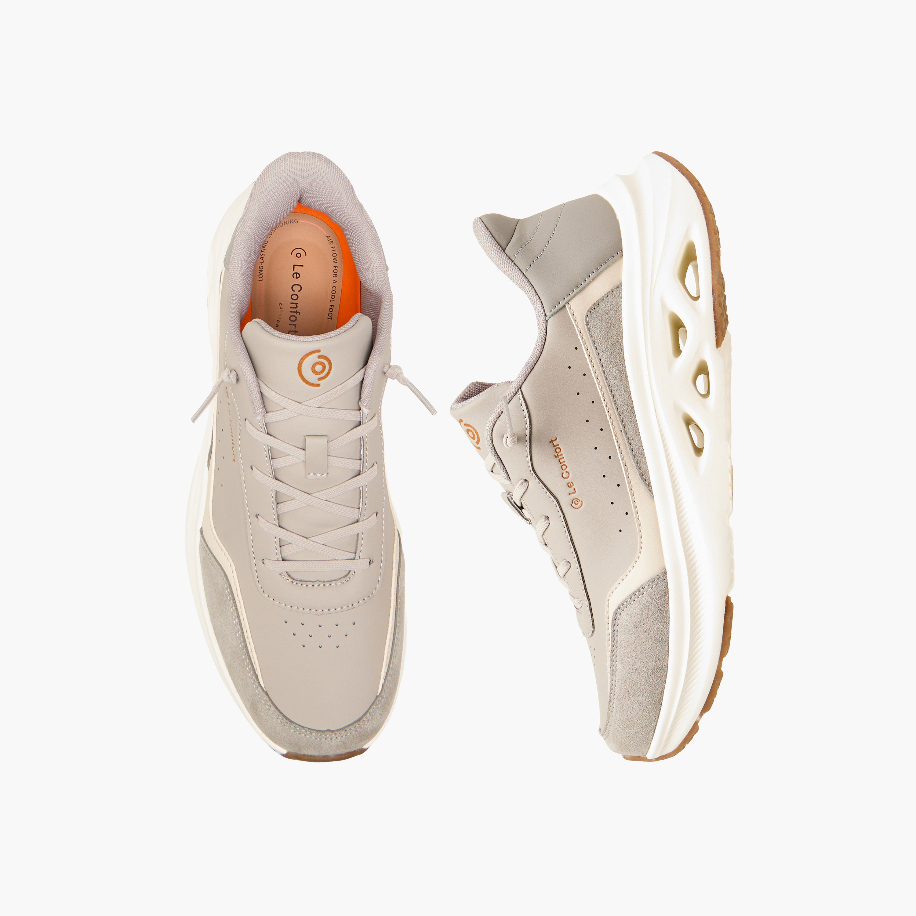 حذاء سنيكرز طول الكاحل برباط للرجال من لو كونفورت-men-shoes-sneakers-image-1