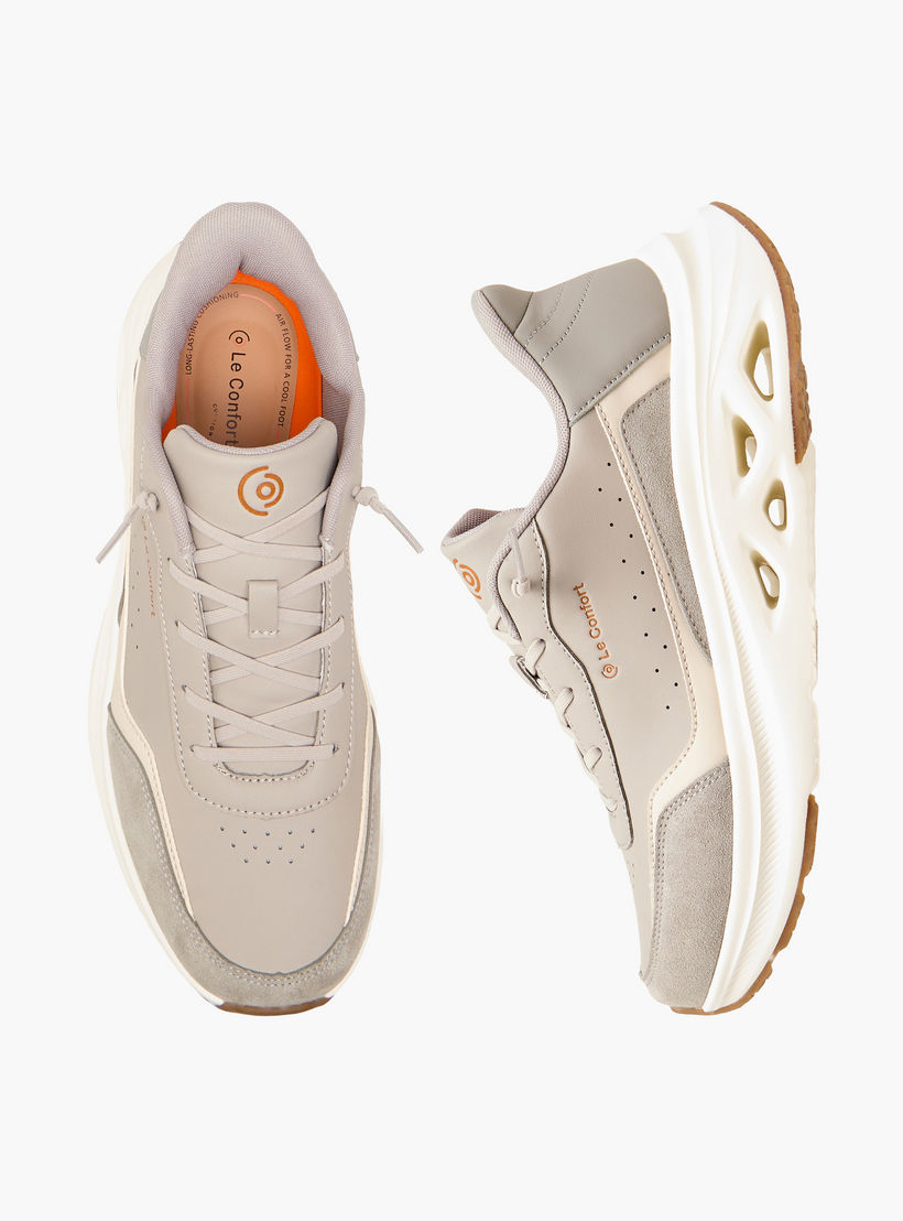 حذاء سنيكرز طول الكاحل برباط للرجال من لو كونفورت-men-shoes-sneakers-image-1