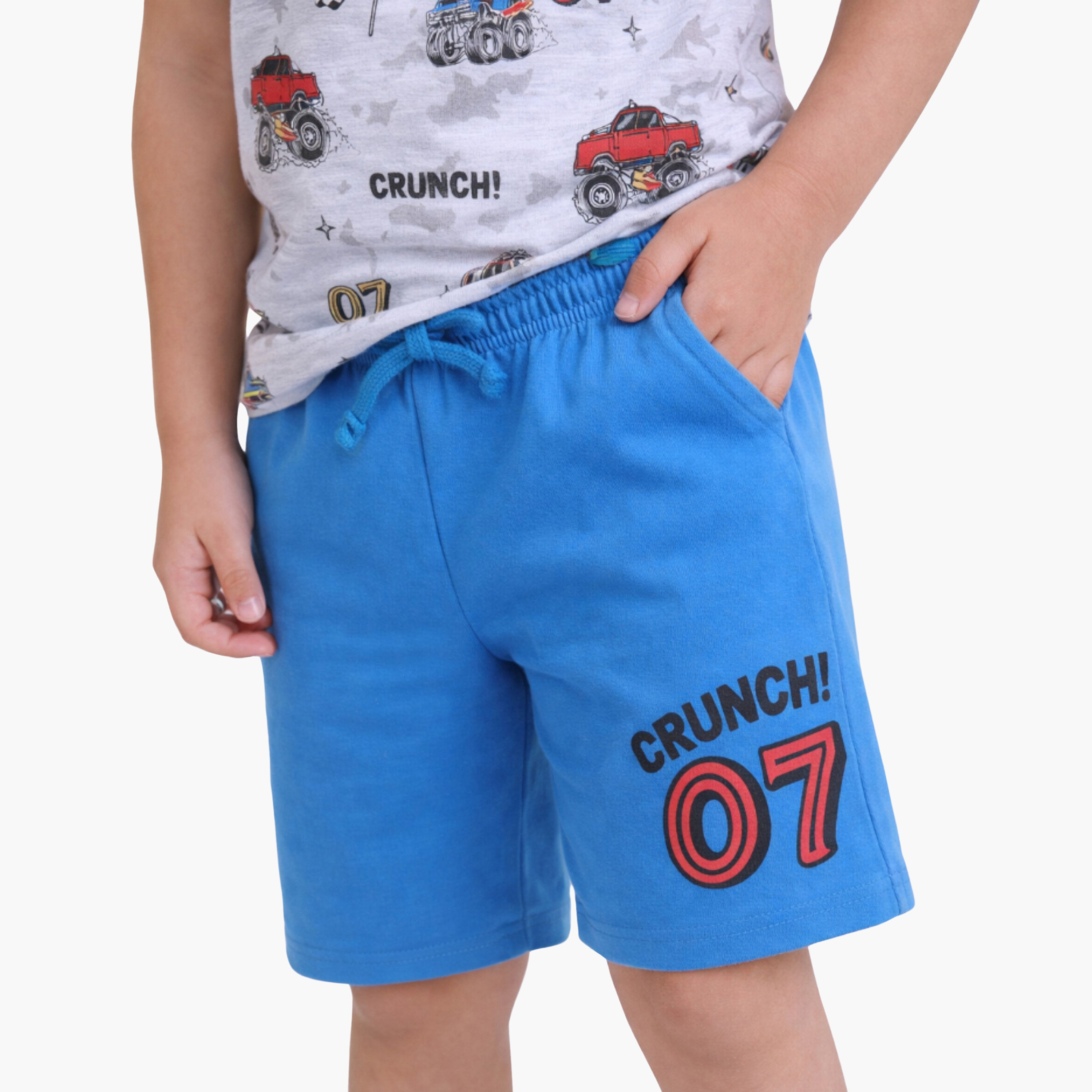 طقم تي شيرت قطني وشورت بطبعة سباقات من فيكتور آند جين-boys-clothing-setsandcoords-image-5