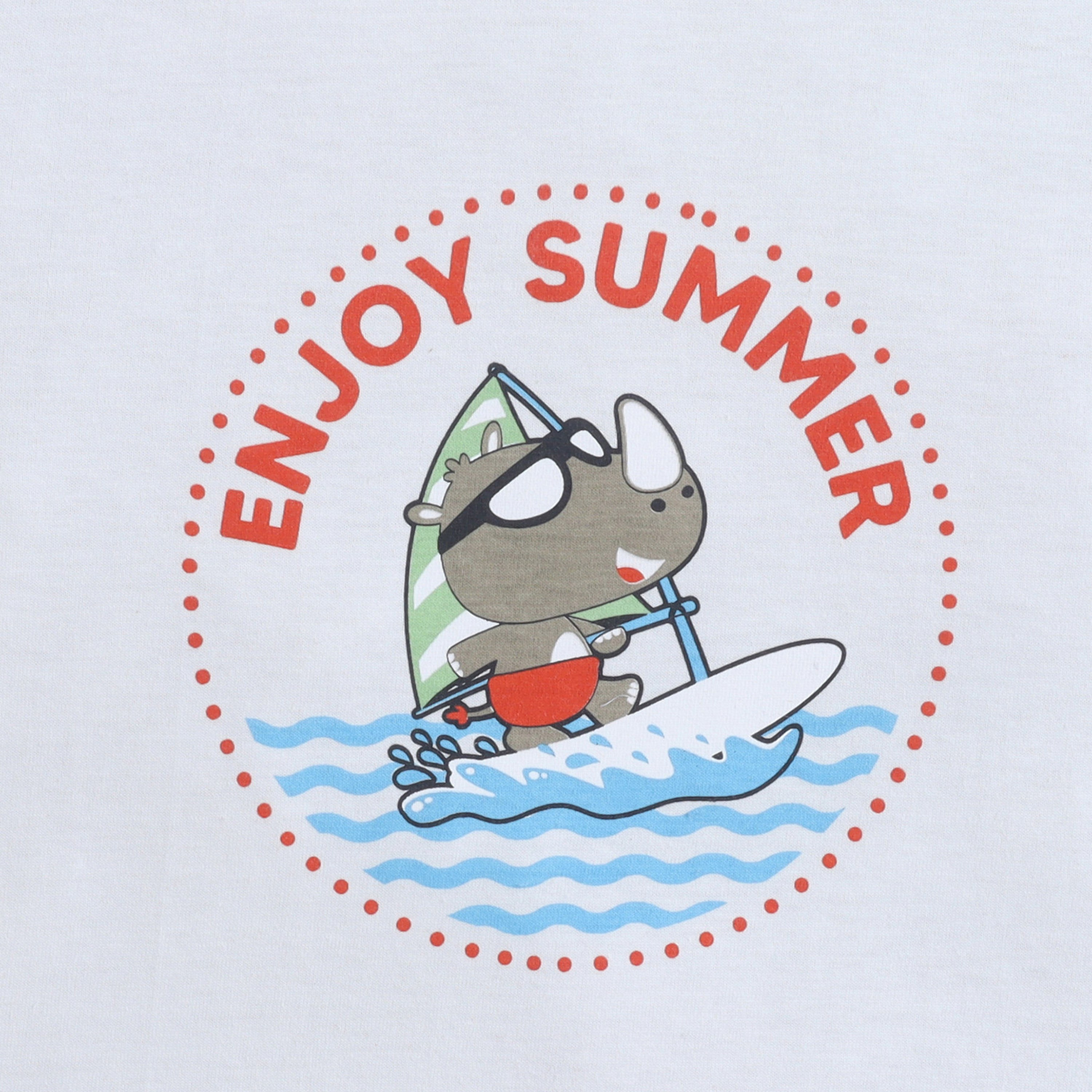 طقم تي شيرت قطني وشورت بطبعة "Enjoy Summer" من فيكتور آند جين-boys-clothing-setsandcoords-image-5