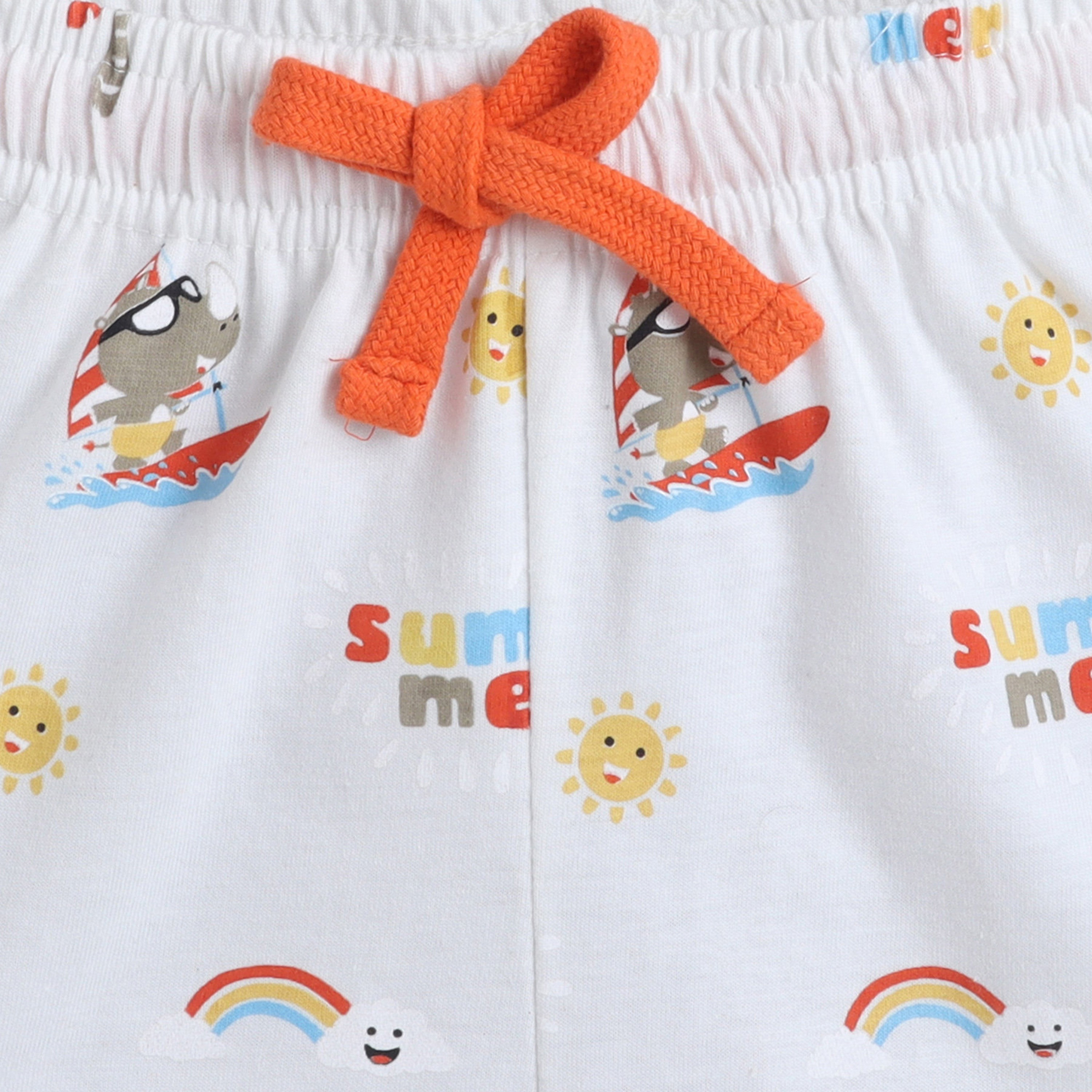 Victor and Jane Enjoy Summer Printed Cotton T-Shirt & Shorts Set-boys-clothing-setsandcoords-image-6
