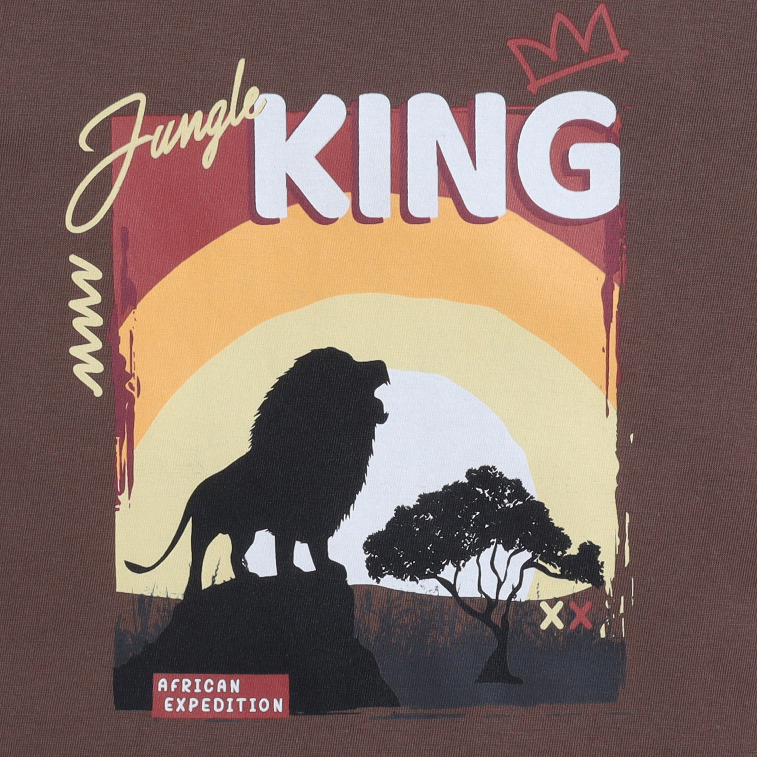 Victor and Jane King Graphic Cotton T-Shirt & Shorts Set-boys-clothing-setsandcoords-image-5
