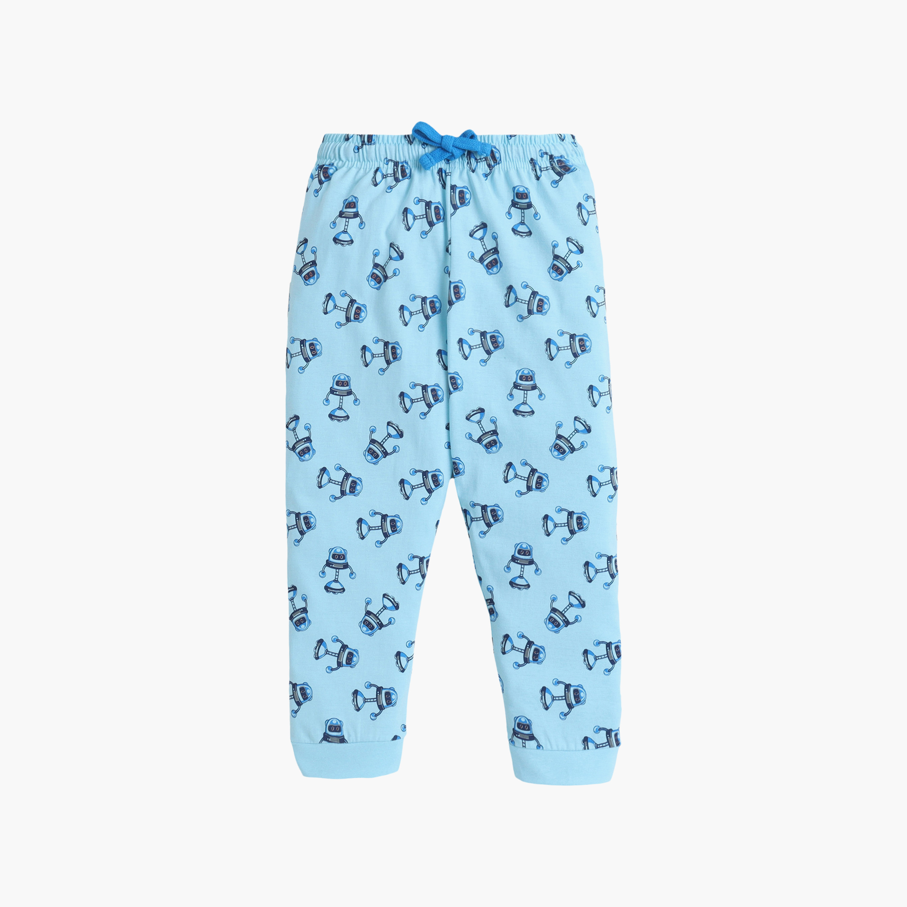 Victor and Jane Robot Graphic Cotton T-Shirt & Pajama Set-boys-clothing-nightwear-image-4