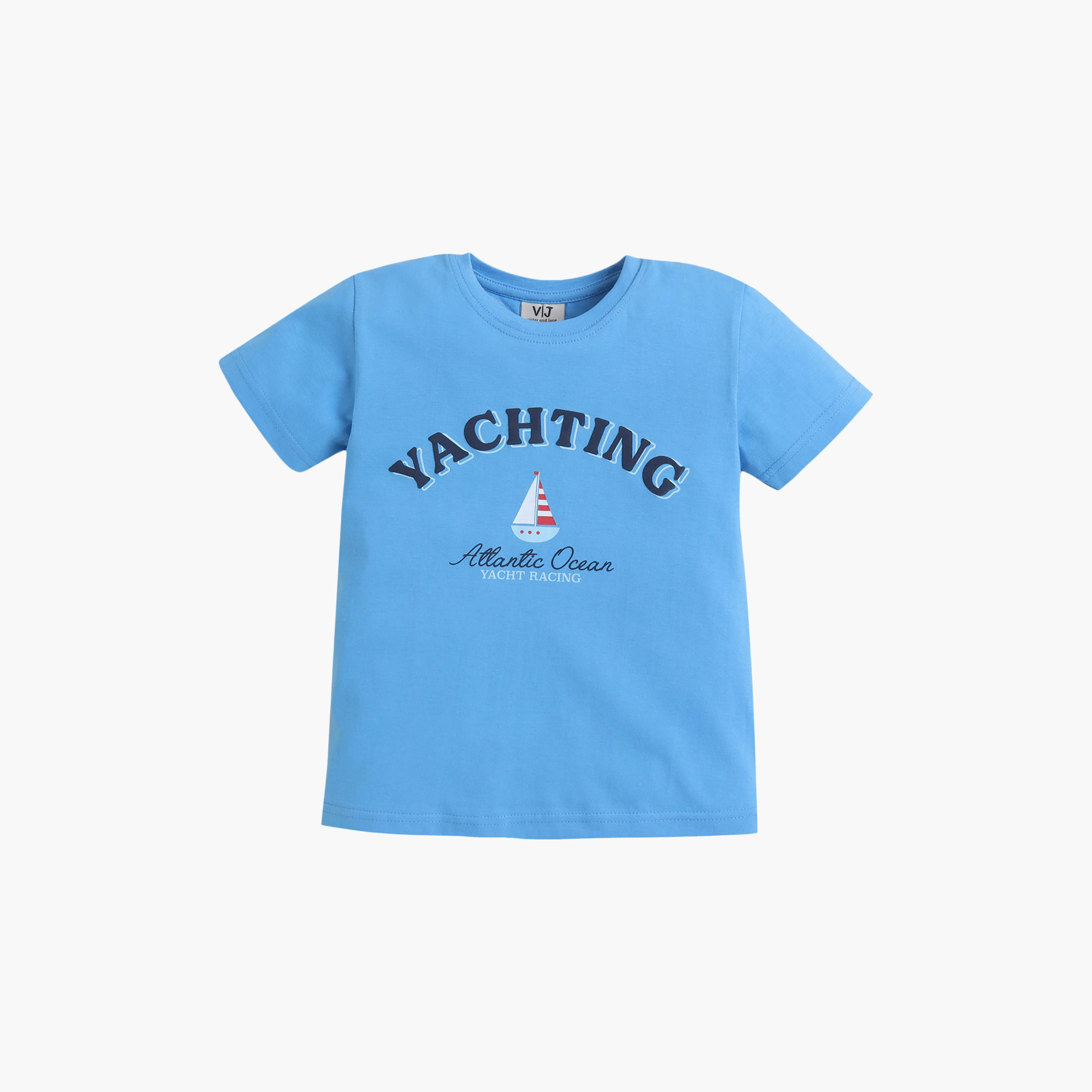 Victor and Jane Yachting Graphic Cotton T-Shirt & Pajama Set-boys-clothing-nightwear-image-3