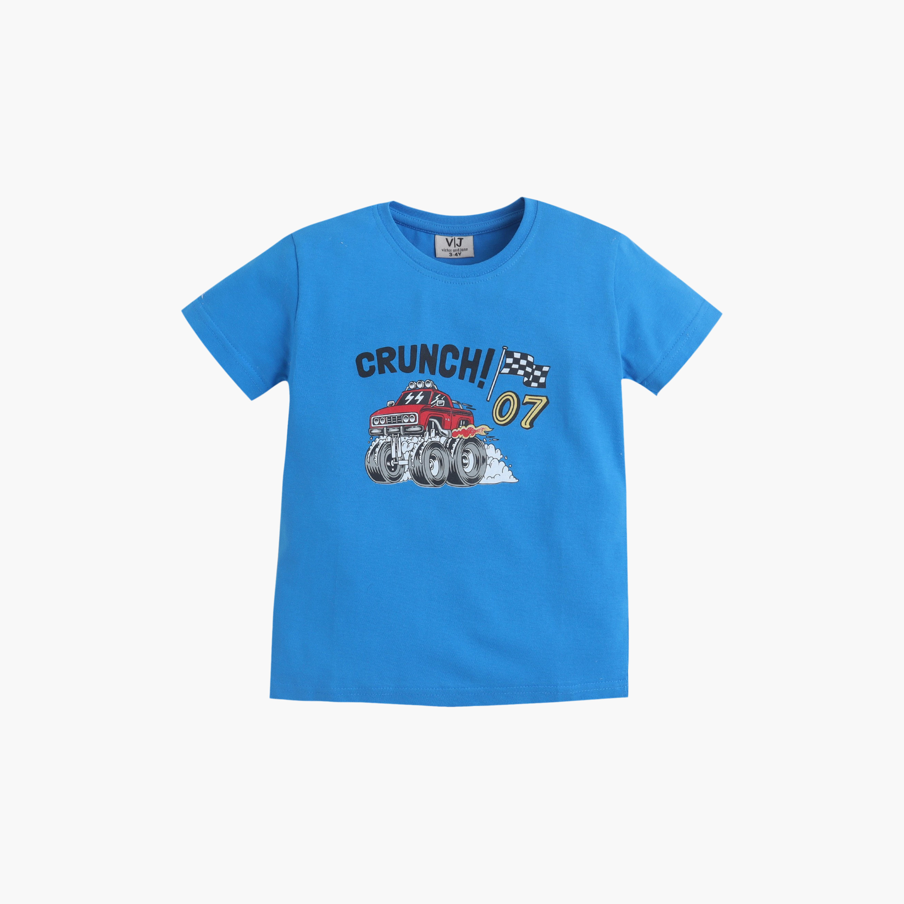 طقم تي شيرت قطني وبيجامة بطبعة شاحنة "مونستر" من فيكتور آند جين-boys-clothing-nightwear-image-3