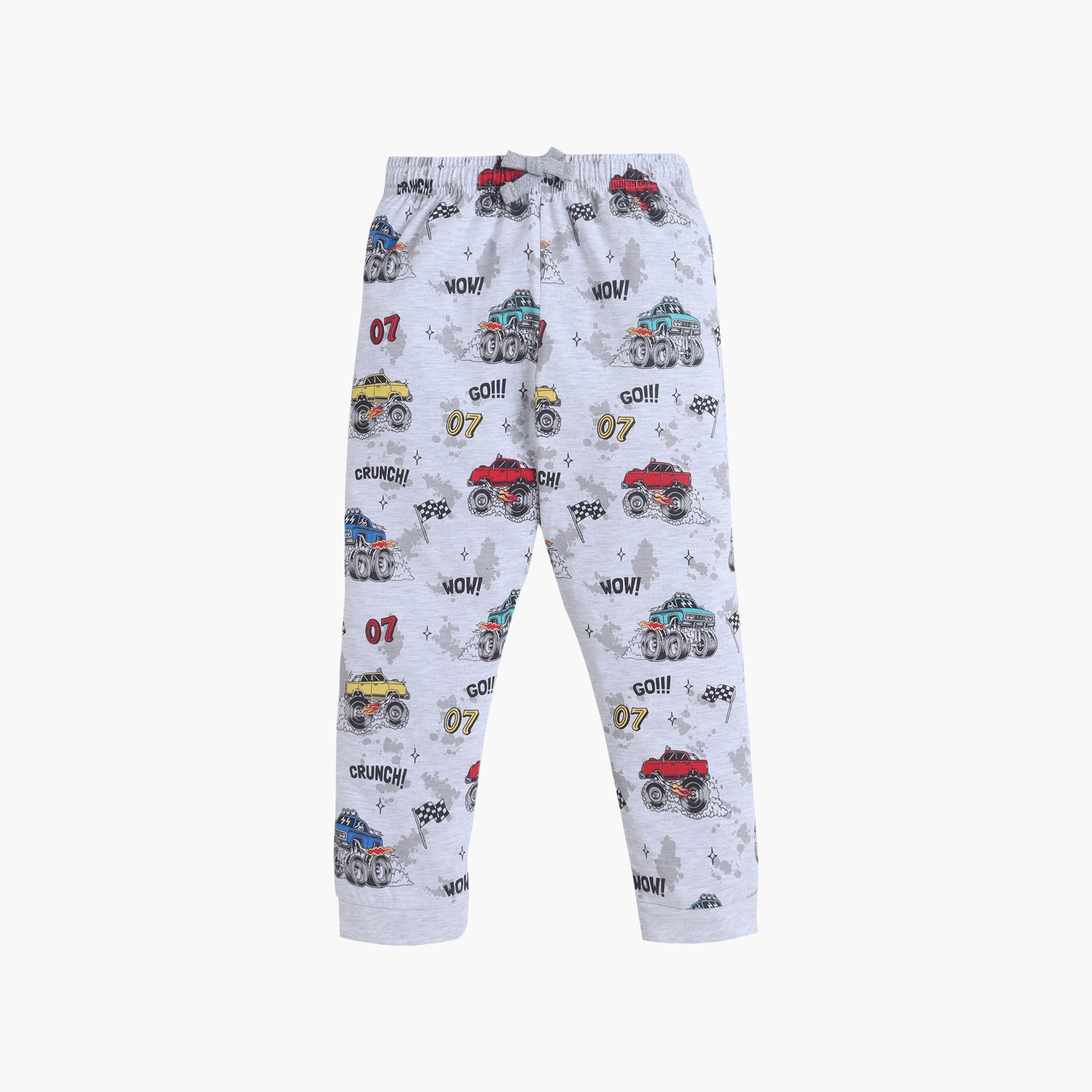 طقم تي شيرت قطني وبيجامة بطبعة شاحنة "مونستر" من فيكتور آند جين-boys-clothing-nightwear-image-4