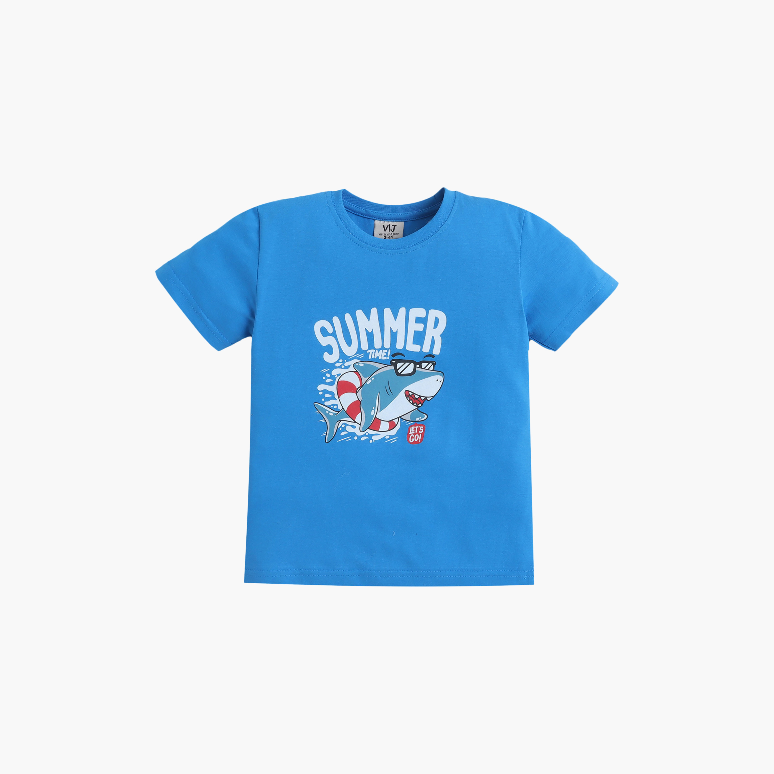 Victor and Jane Summer Printed Cotton T-Shirt & Pajama Set-baby-girls-clothing-nightwear-pyjamasets-image-3