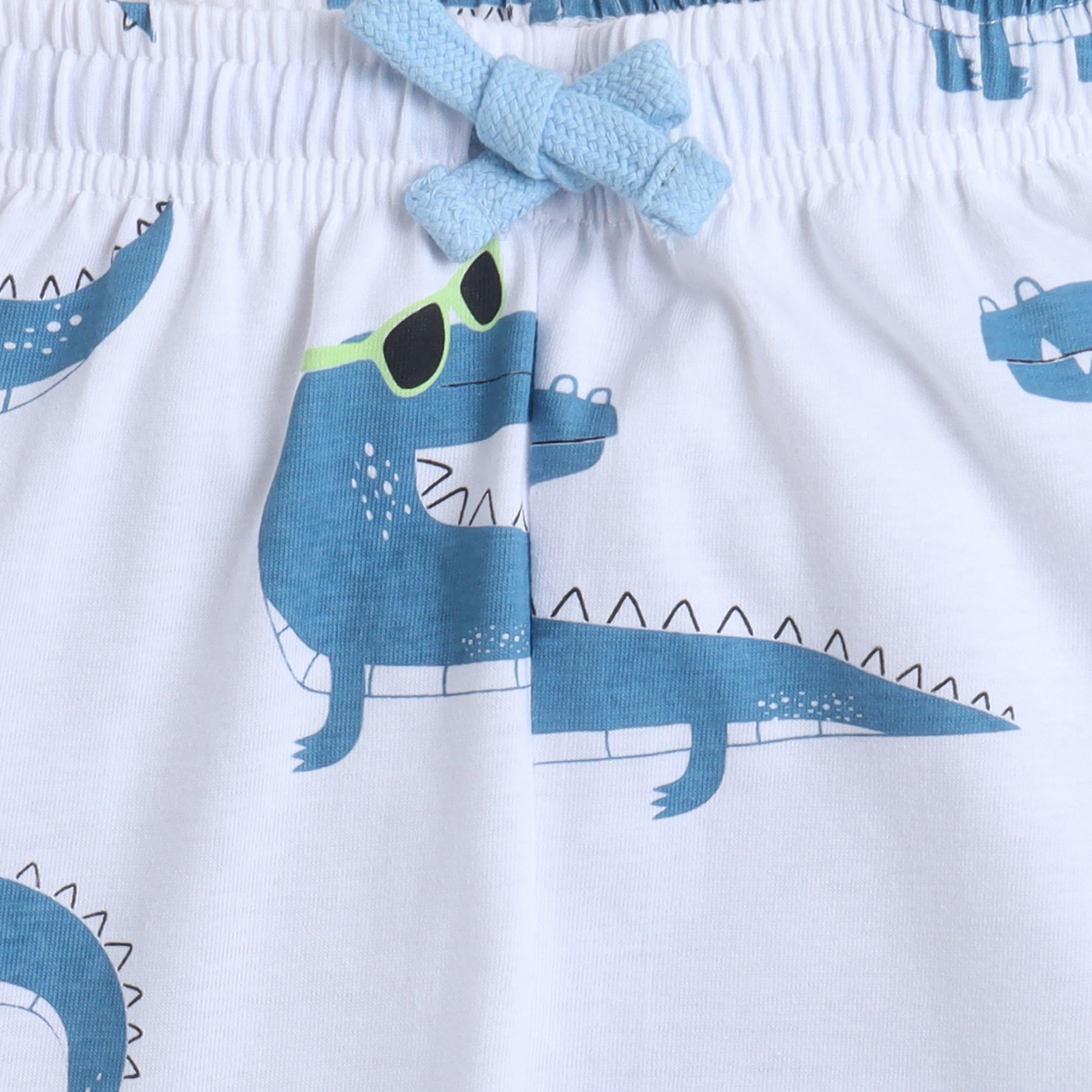 طقم تي شيرت قطني وبيجامة بطبعة تمساح من فيكتور آند جين-baby-boys-clothing-nightwear-pyjamasets-image-7