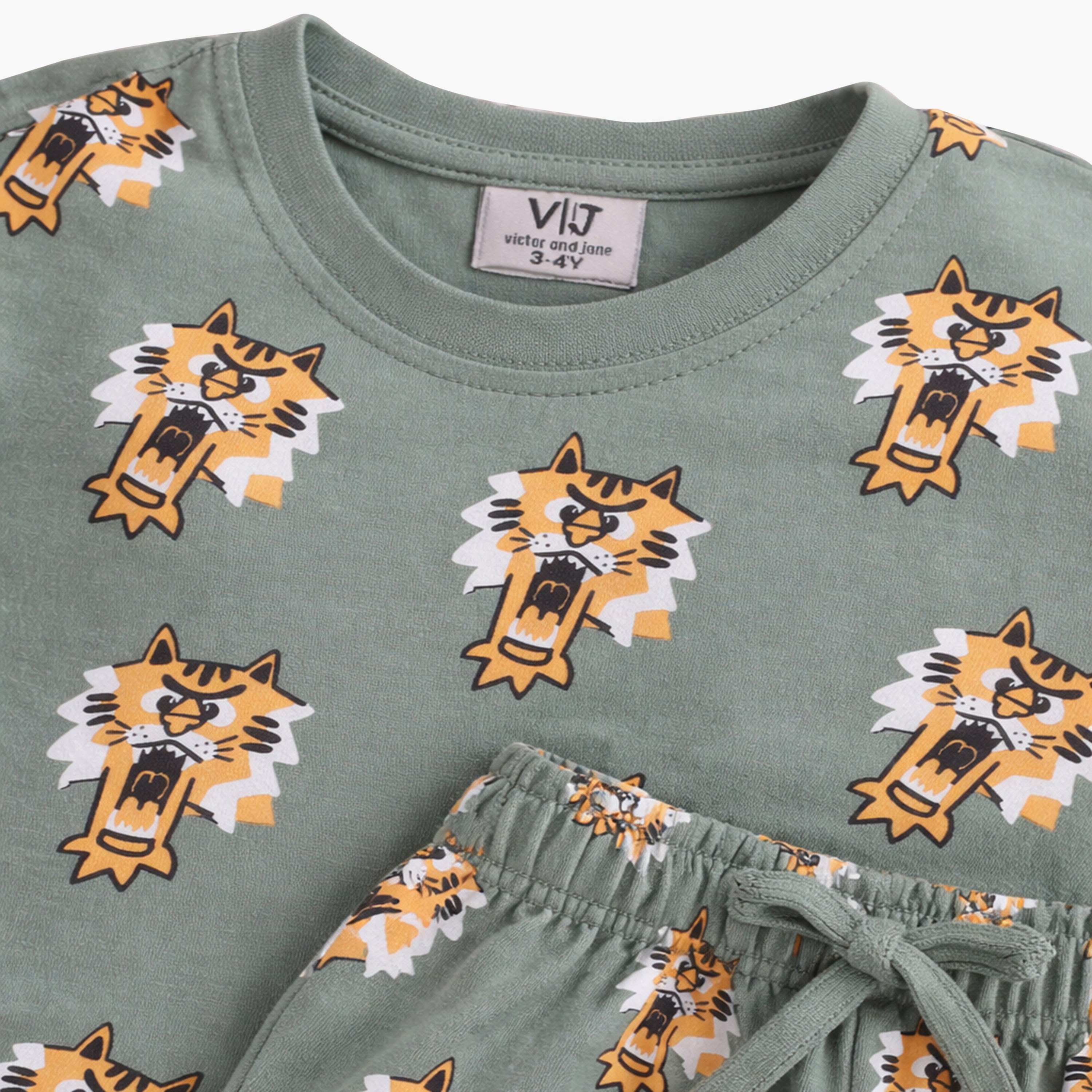 Victor and Jane 2-Piece Tiger Printed T-Shirt & Jogger Set-baby-boys-clothing-setsandcoords-image-3