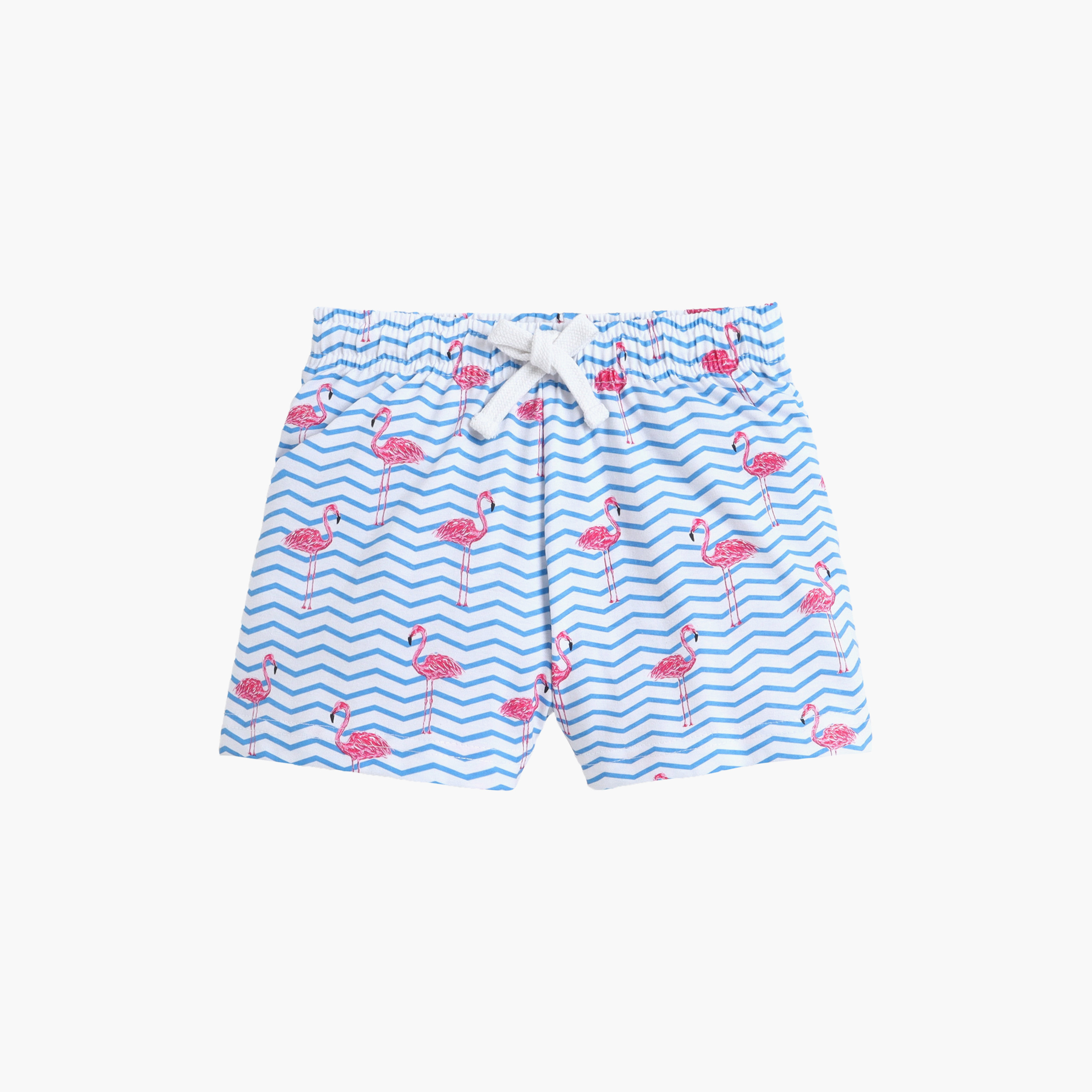 Victor and Jane Cotton Half Sleeves Flamingo Printed T-Shirt & Shorts Set-baby-girls-clothing-setsandcoords-image-5